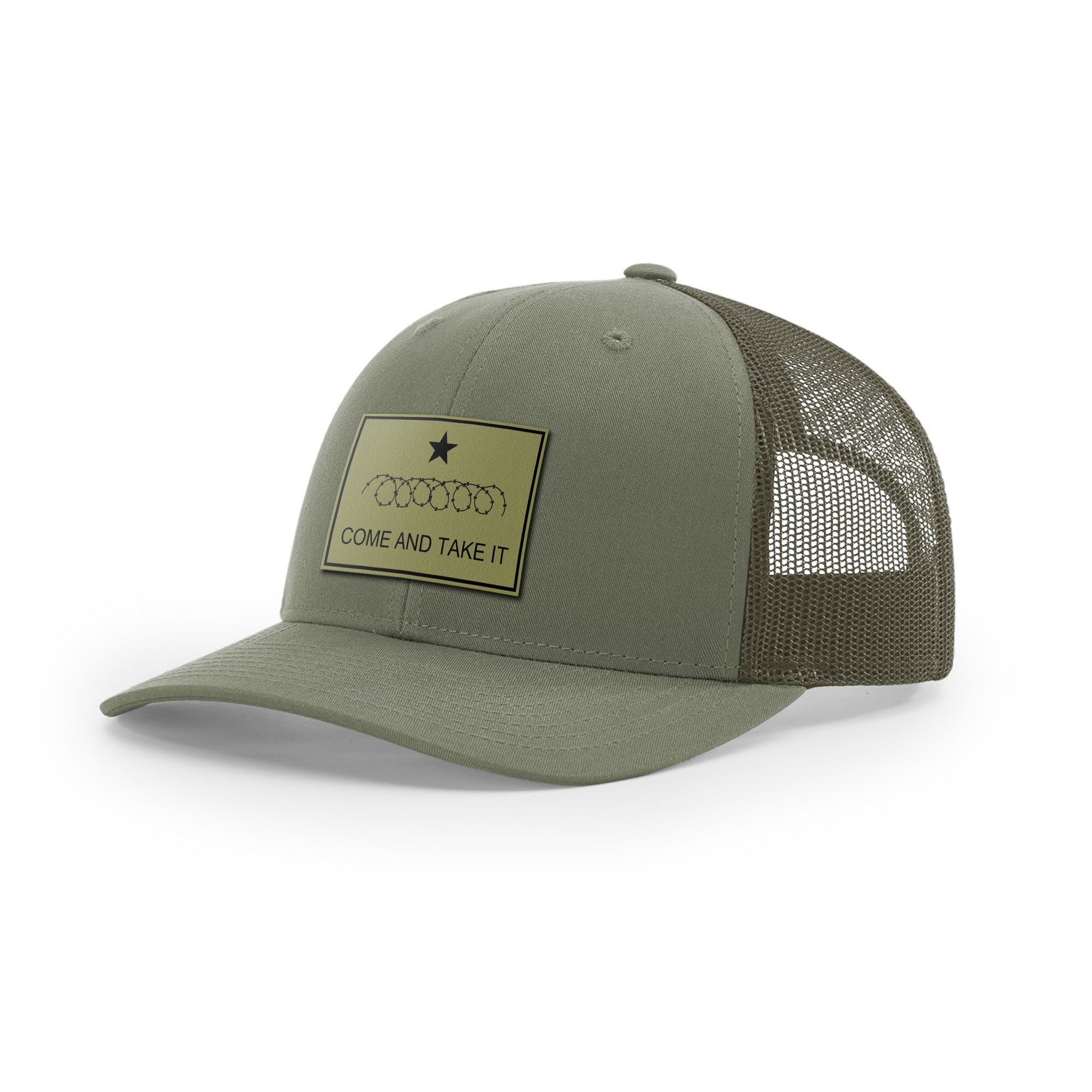 Come And Take It Razor Wire Trucker Hat - Military Olive | Ballistic Republic™