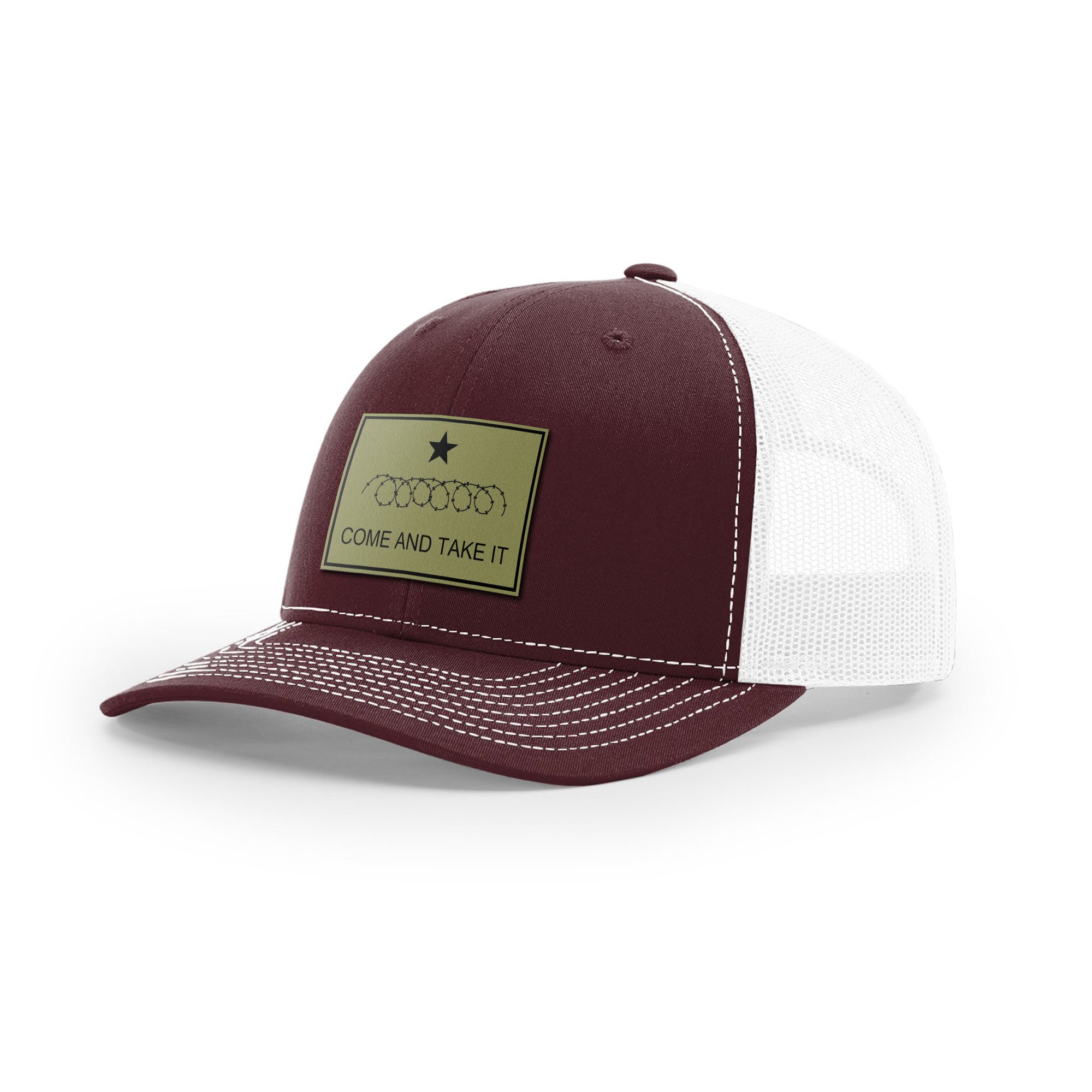 Come And Take It Razor Wire Trucker Hat - Military Olive | Ballistic Republic™