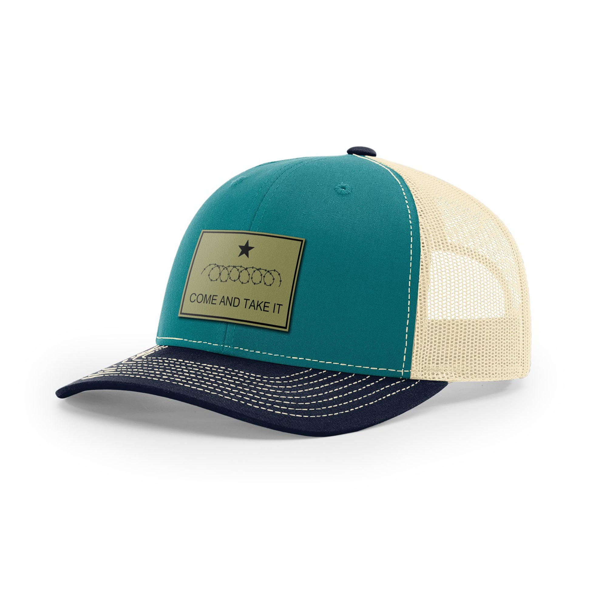 Come And Take It Razor Wire Trucker Hat - Military Olive | Ballistic Republic™