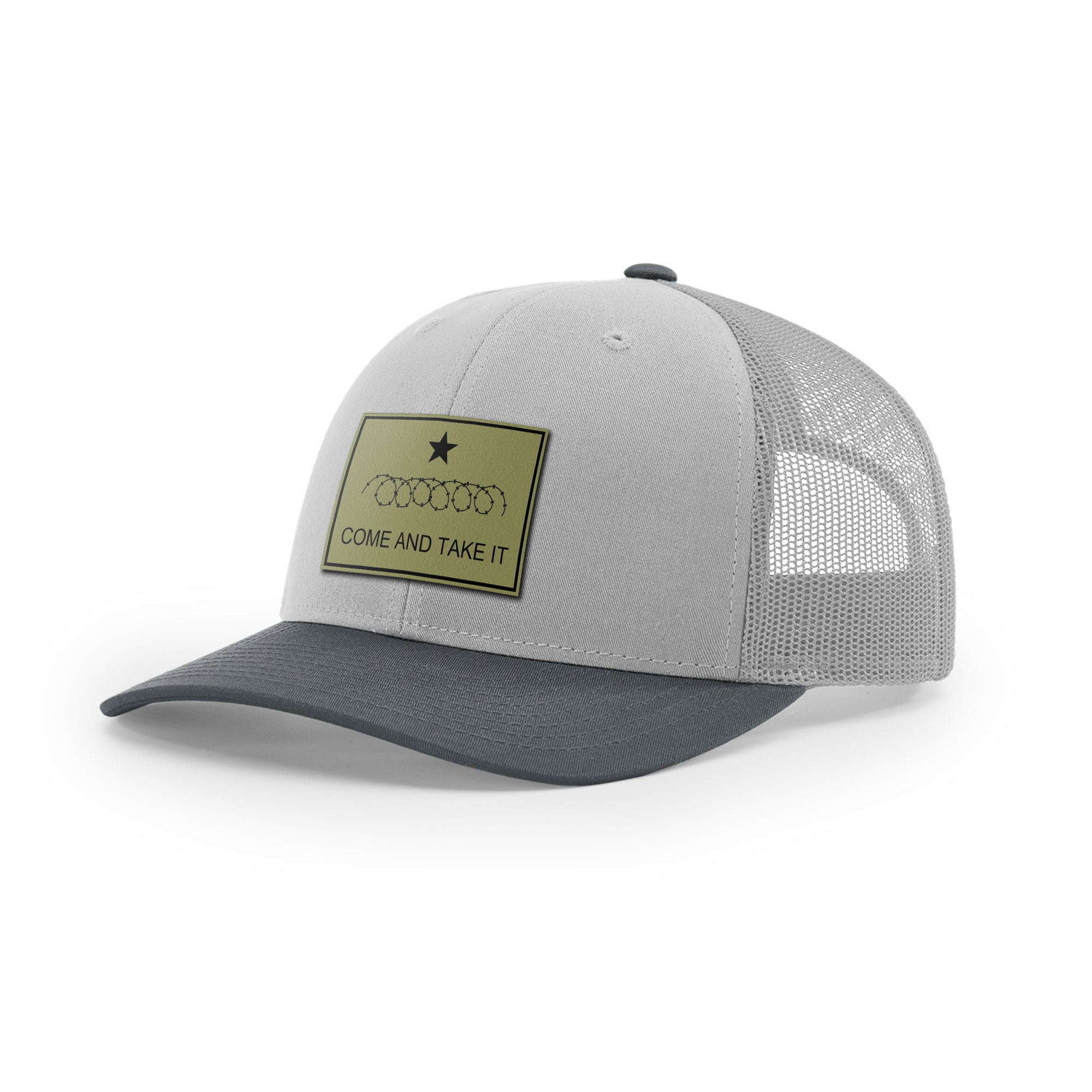 Come And Take It Razor Wire Trucker Hat - Military Olive | Ballistic Republic™