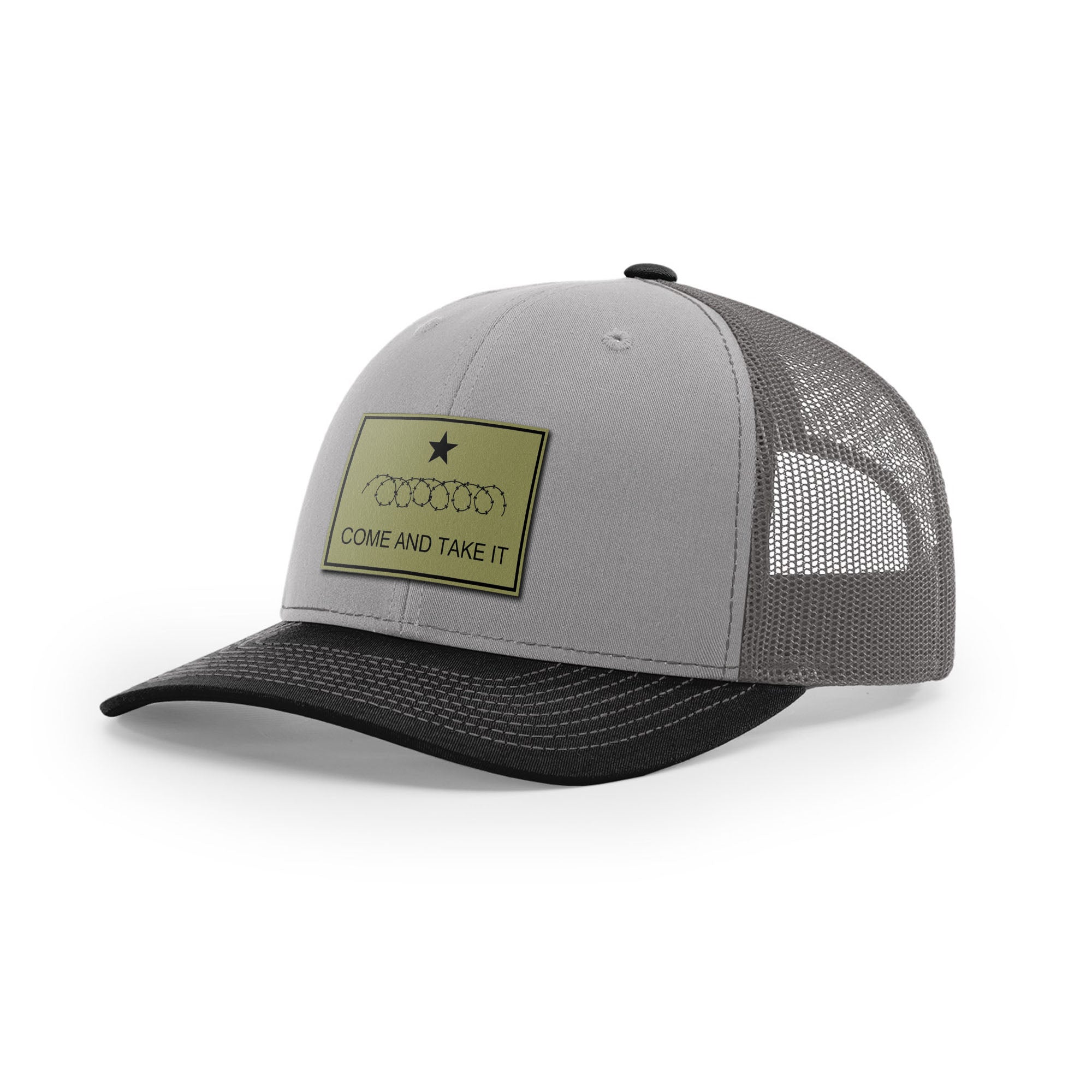 Come And Take It Razor Wire Trucker Hat - Military Olive | Ballistic Republic™