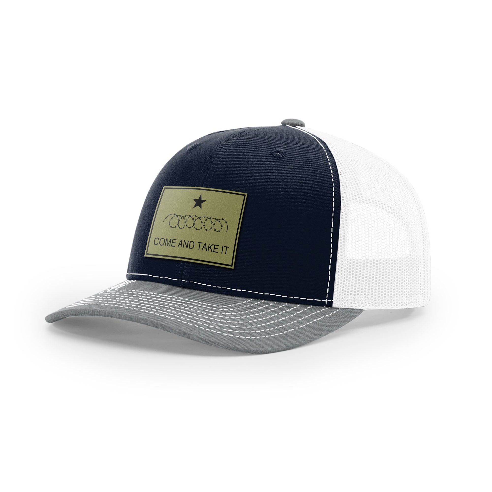 Come And Take It Razor Wire Trucker Hat - Military Olive | Ballistic Republic™
