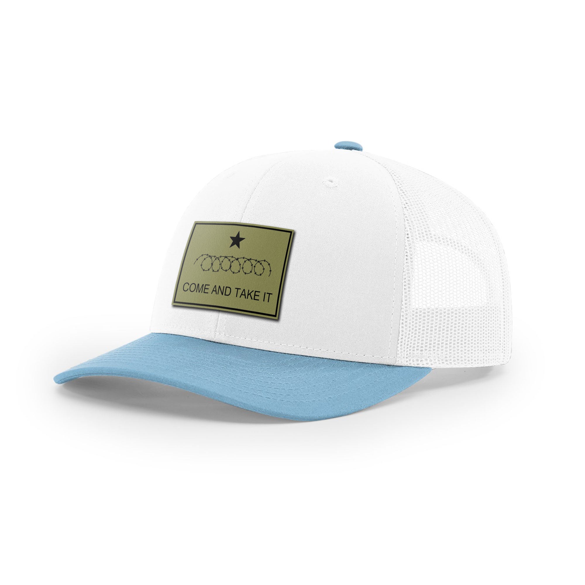 Come And Take It Razor Wire Trucker Hat - Military Olive | Ballistic Republic™