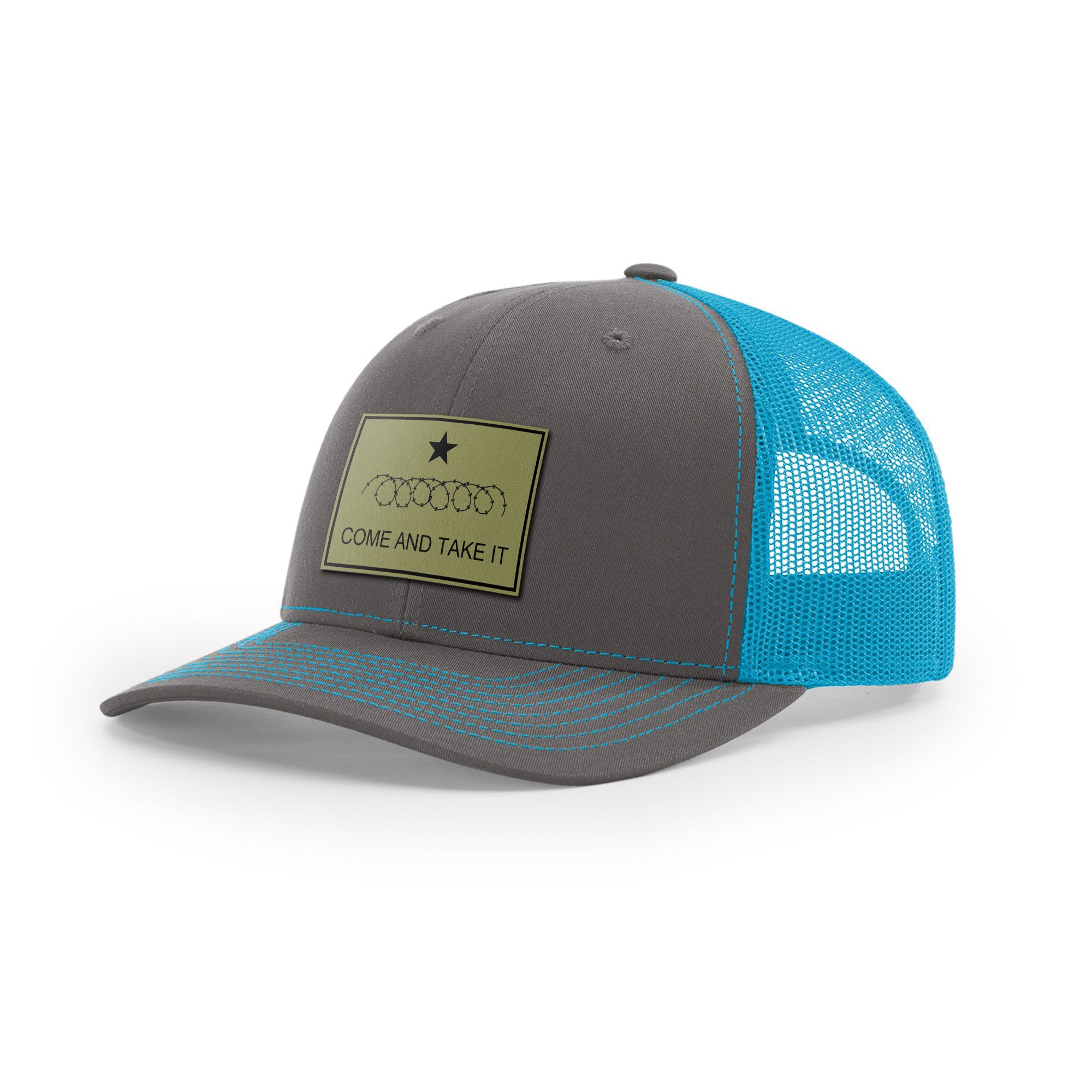 Come And Take It Razor Wire Trucker Hat - Military Olive | Ballistic Republic™