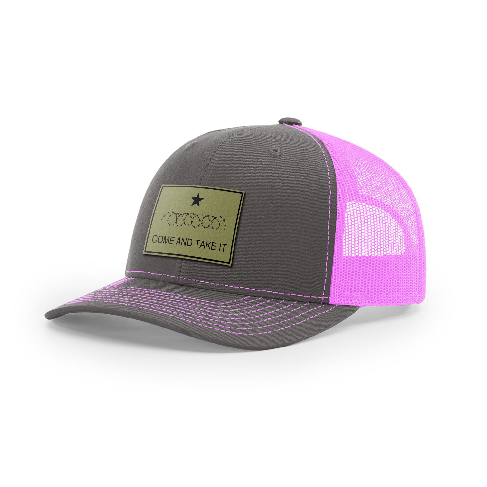 Come And Take It Razor Wire Trucker Hat - Military Olive | Ballistic Republic™
