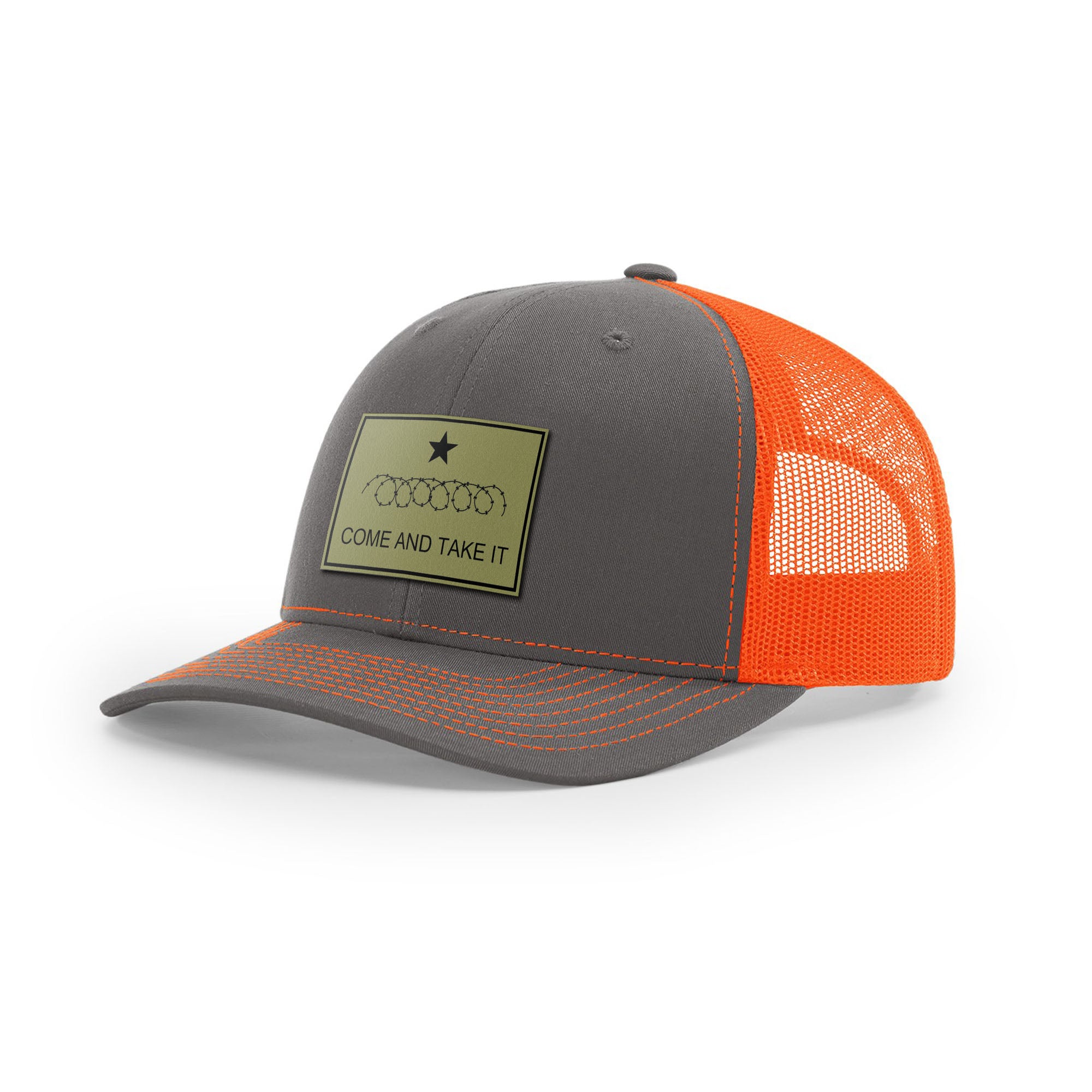 Come And Take It Razor Wire Trucker Hat - Military Olive | Ballistic Republic™