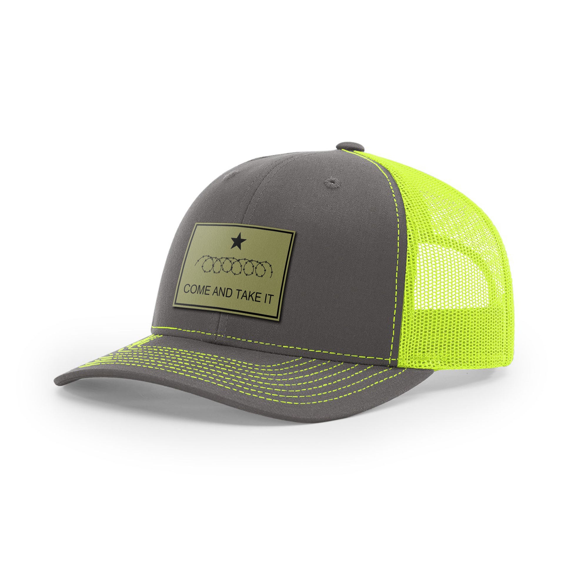 Come And Take It Razor Wire Trucker Hat - Military Olive | Ballistic Republic™