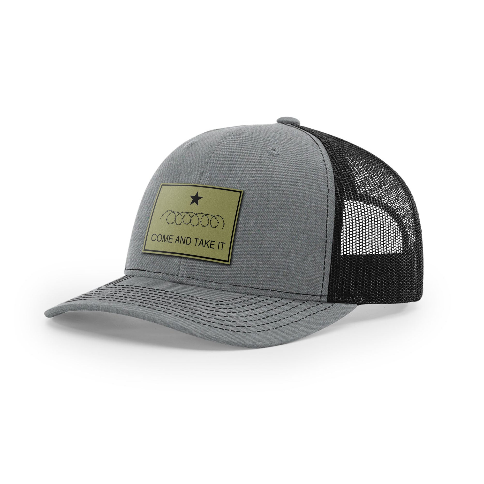 Come And Take It Razor Wire Trucker Hat - Military Olive | Ballistic Republic™