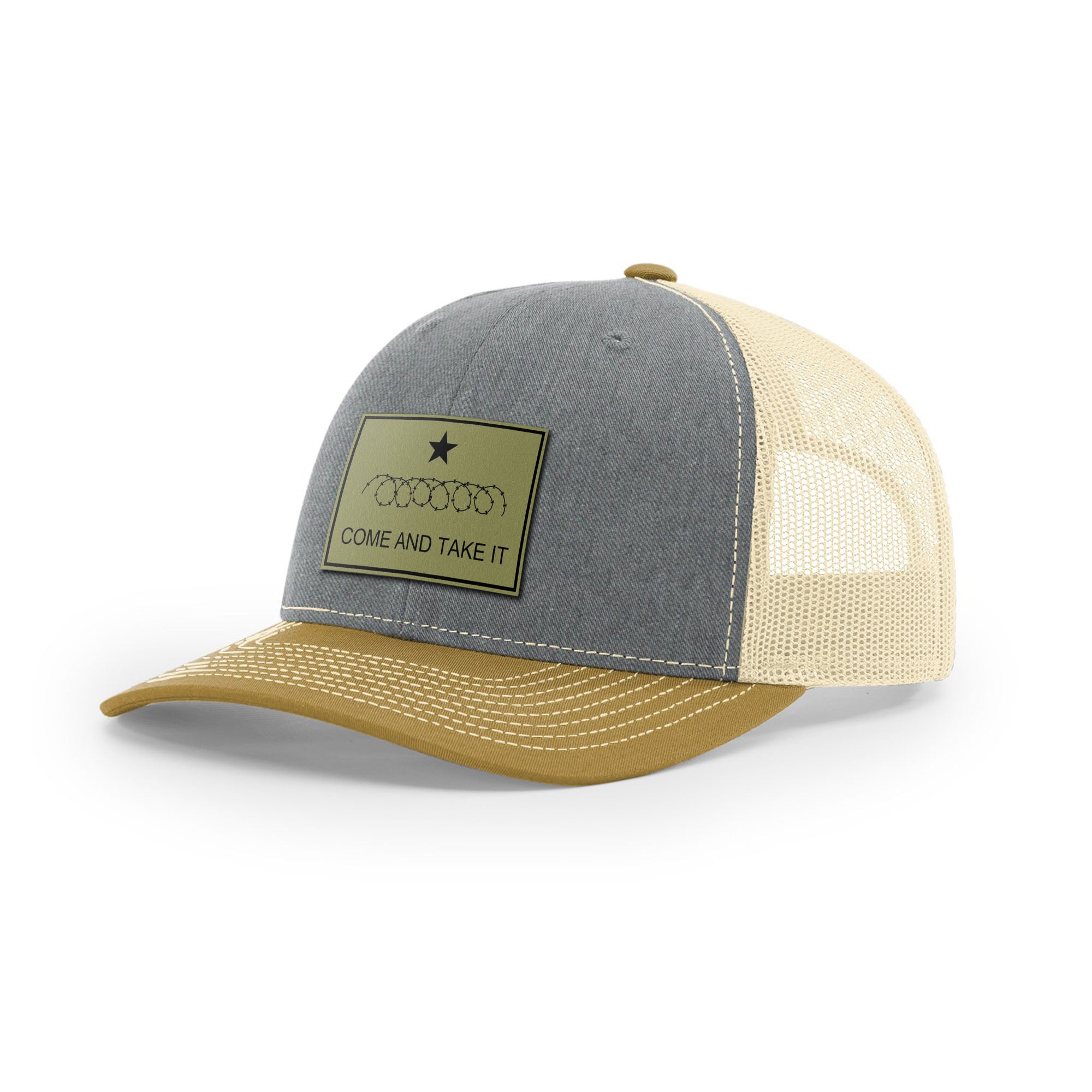 Come And Take It Razor Wire Trucker Hat - Military Olive | Ballistic Republic™