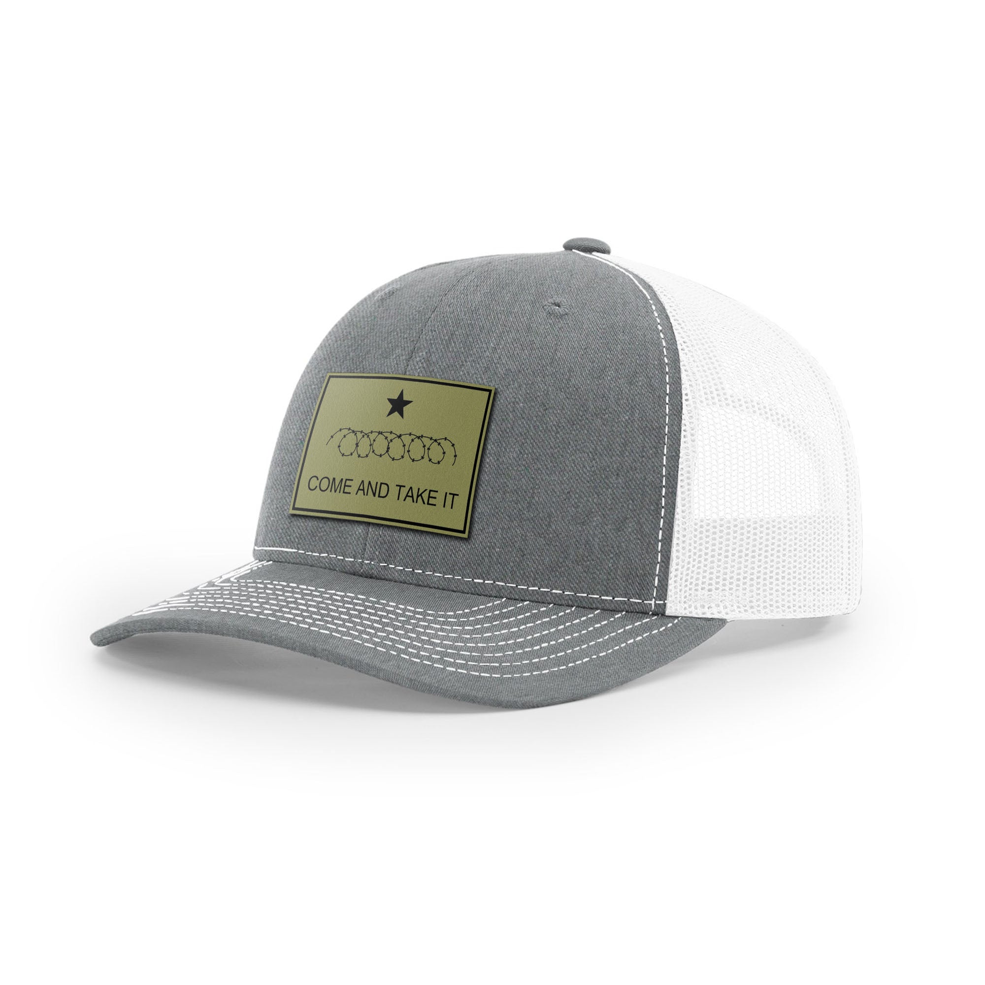Come And Take It Razor Wire Trucker Hat - Military Olive | Ballistic Republic™