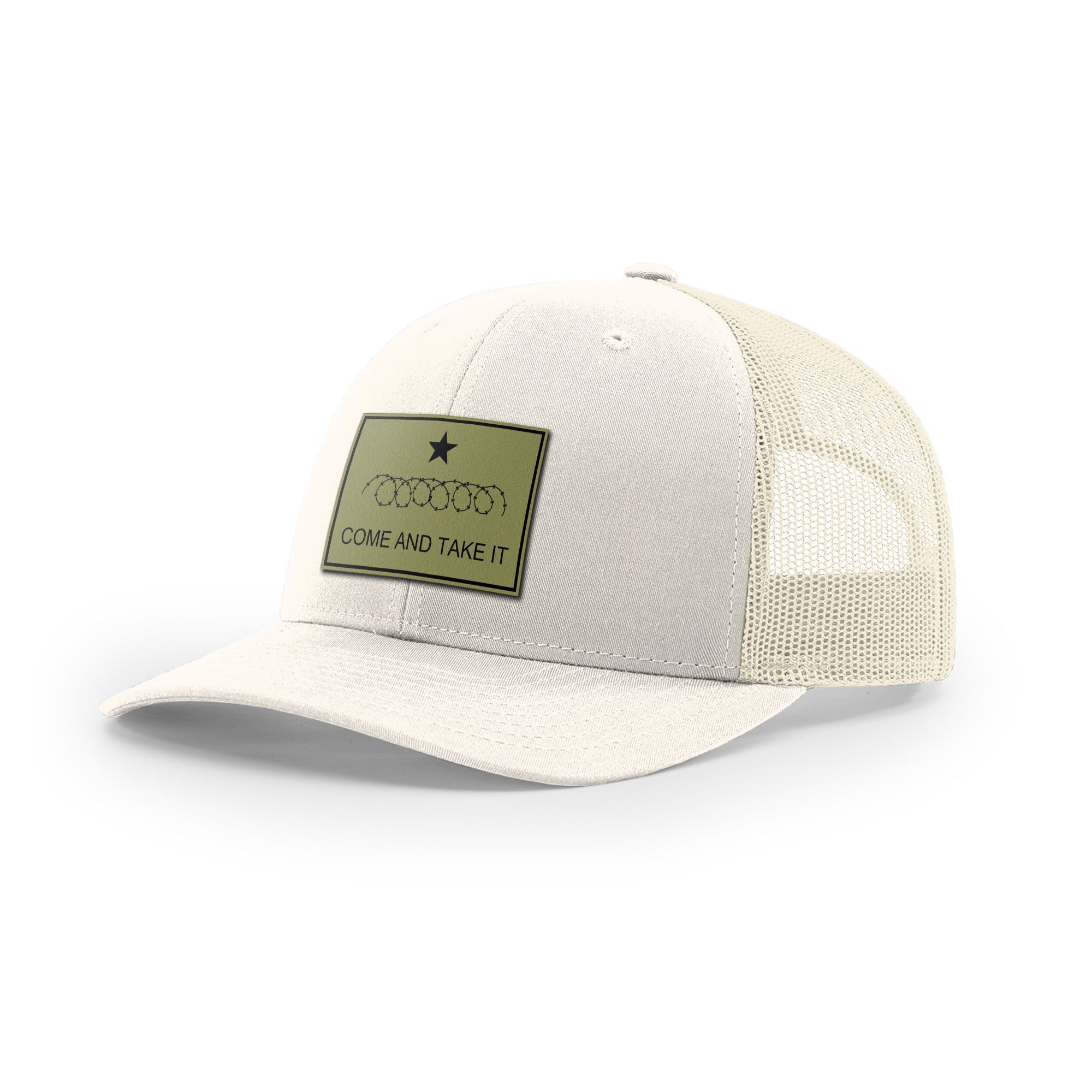 Come And Take It Razor Wire Trucker Hat - Military Olive | Ballistic Republic™