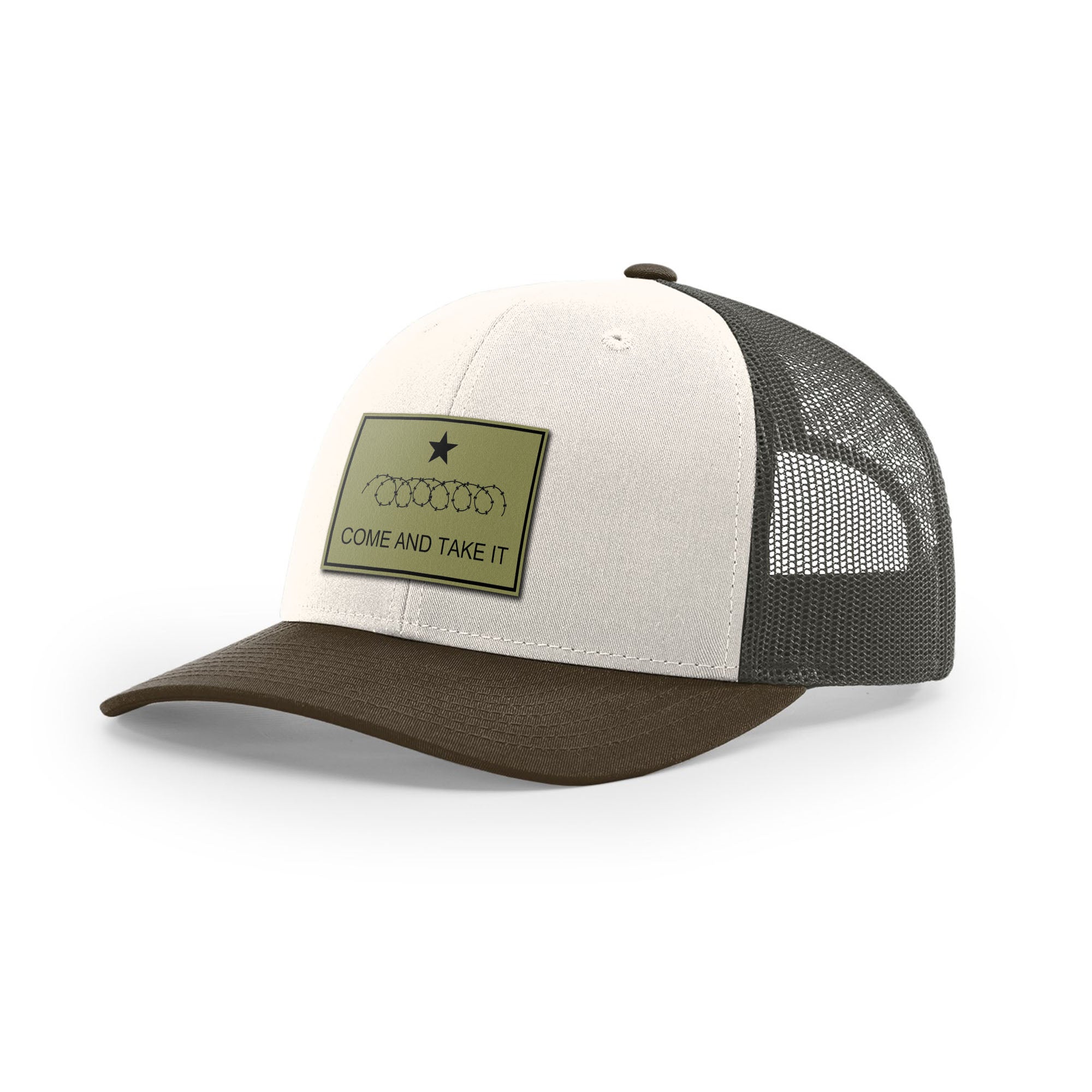 Come And Take It Razor Wire Trucker Hat - Military Olive | Ballistic Republic™