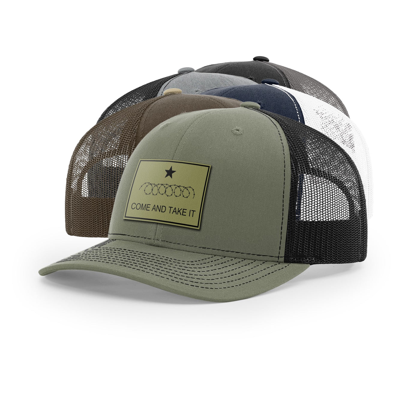 Come And Take It Razor Wire Trucker Hat - Military Olive | Ballistic Republic™