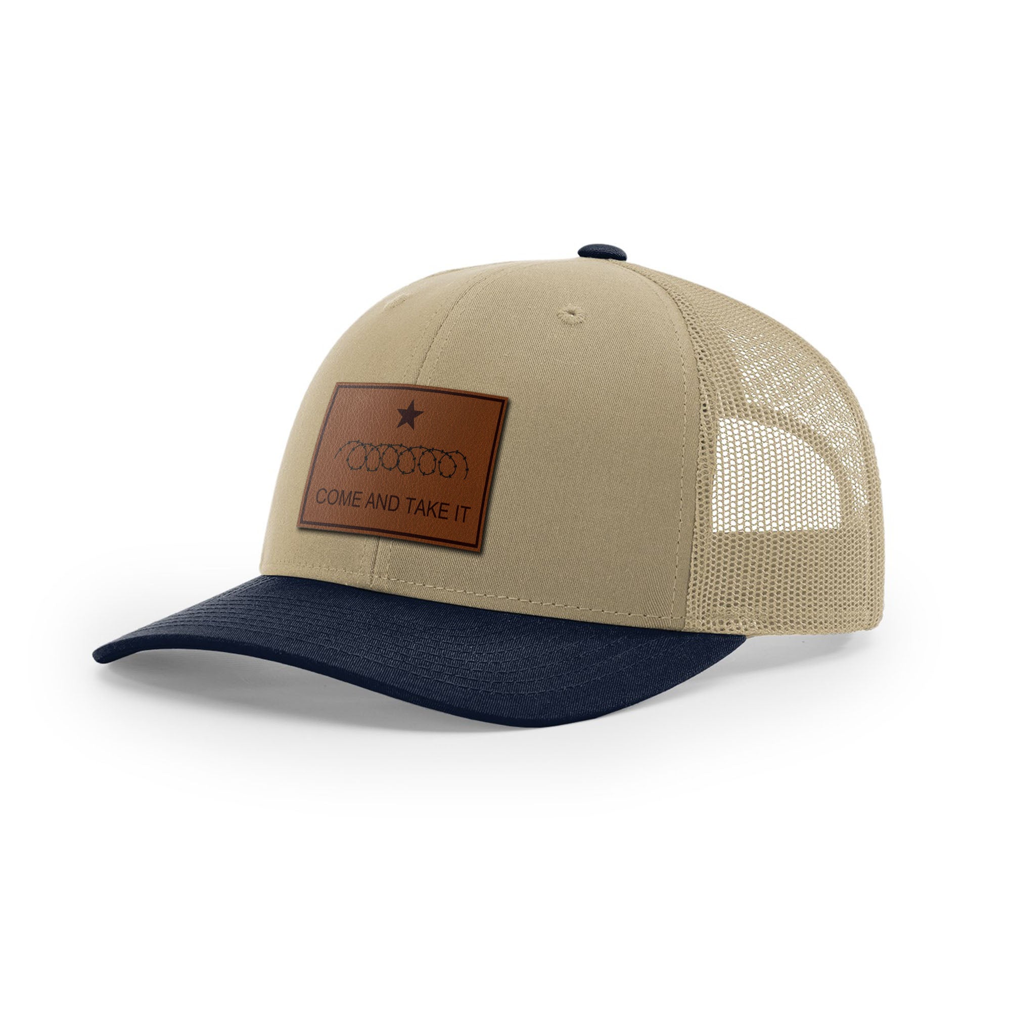 Come And Take It Razor Wire Trucker Hat - Brown | Ballistic Republic™