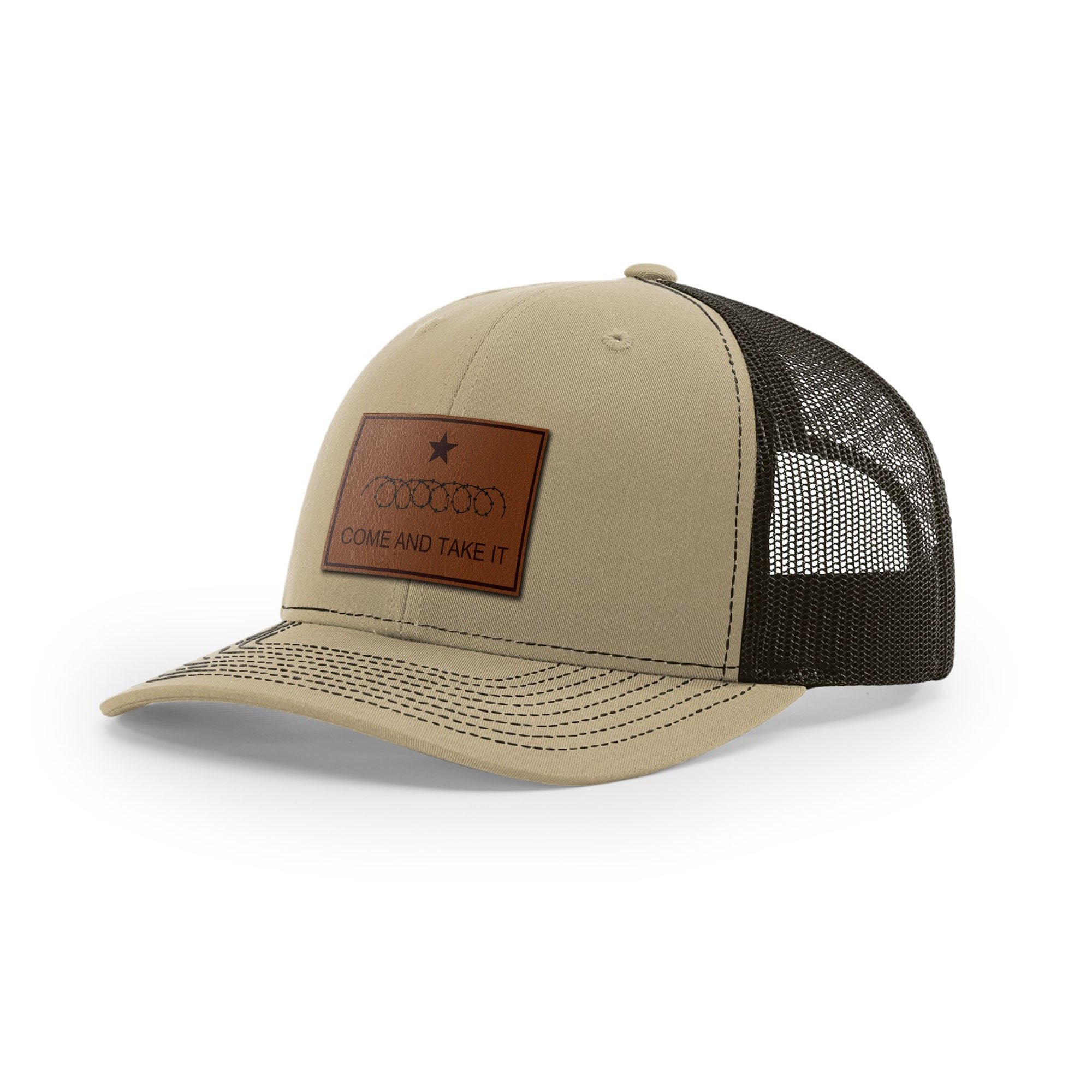 Come And Take It Razor Wire Trucker Hat - Brown | Ballistic Republic™