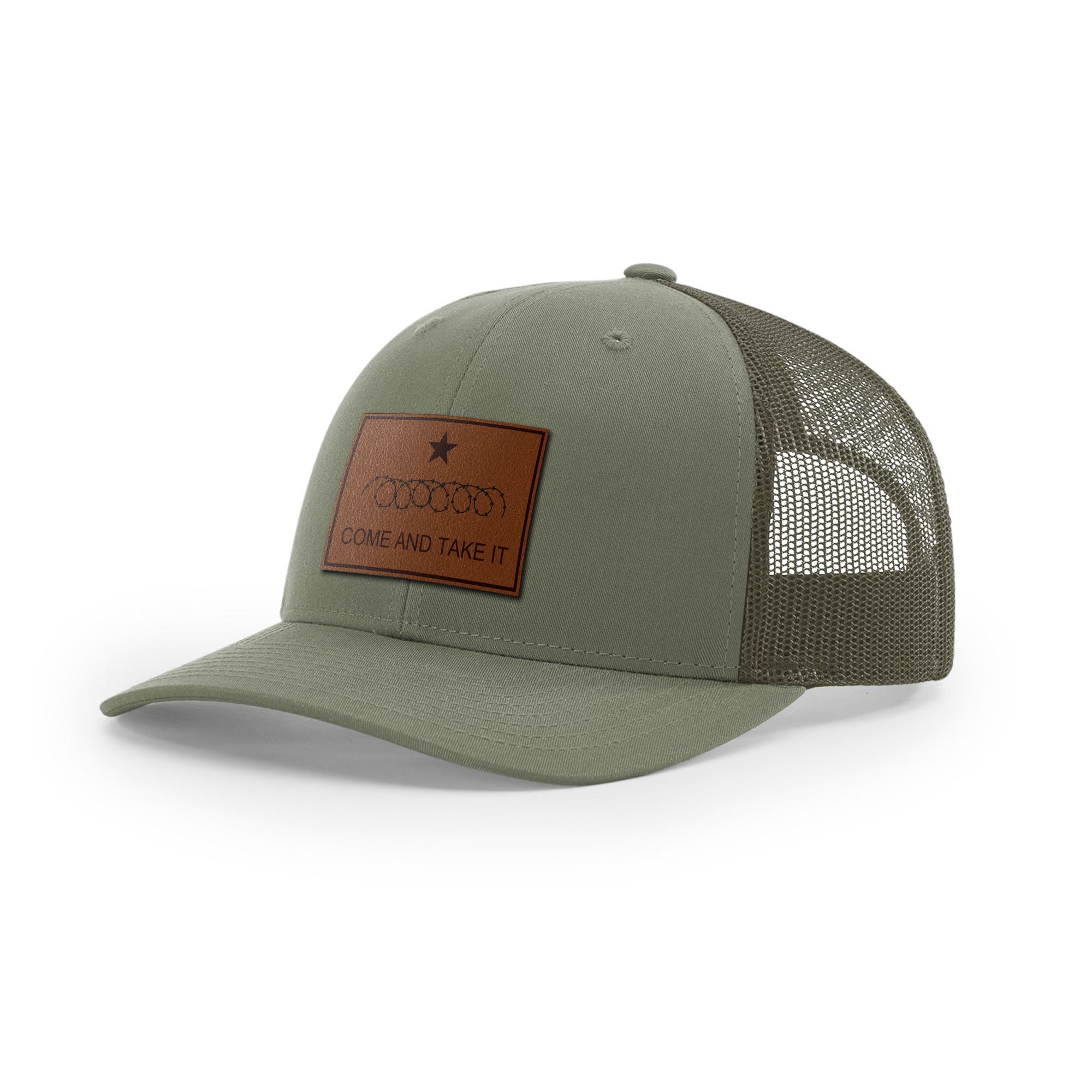 Come And Take It Razor Wire Trucker Hat - Brown | Ballistic Republic™