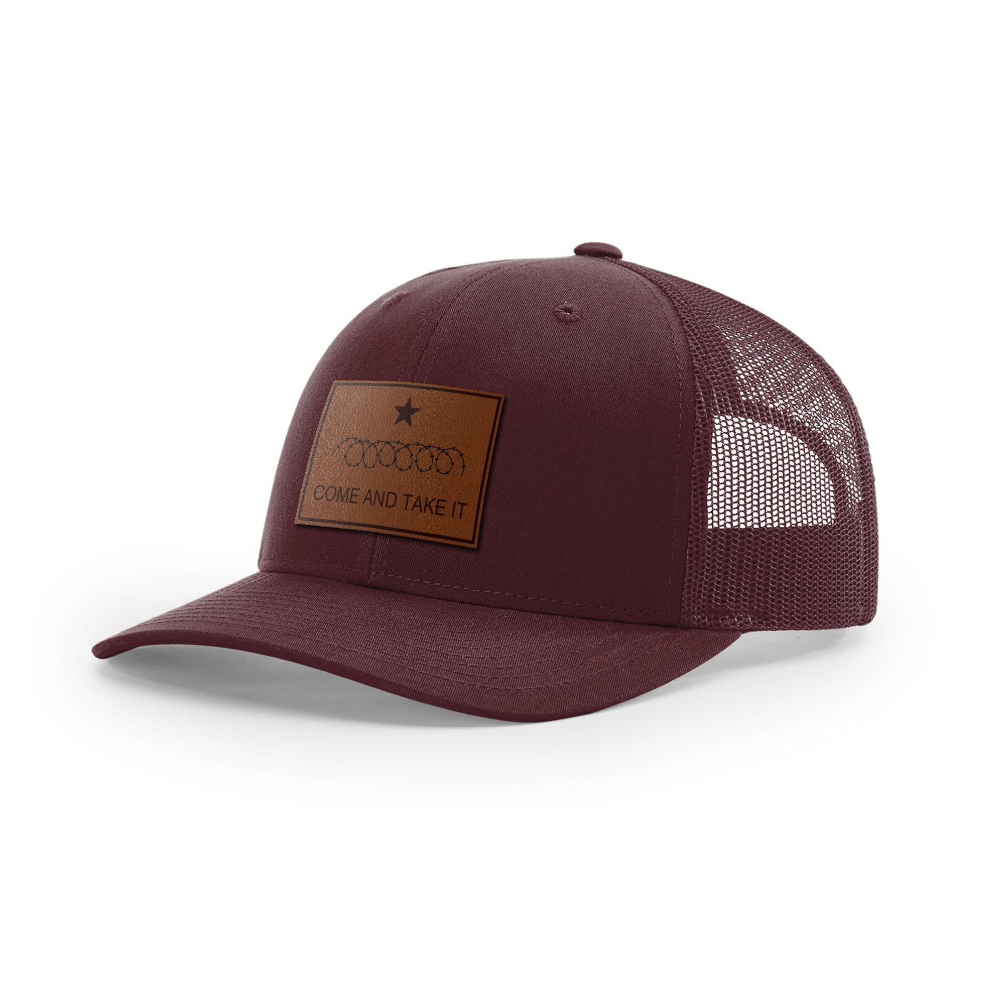 Come And Take It Razor Wire Trucker Hat - Brown | Ballistic Republic™