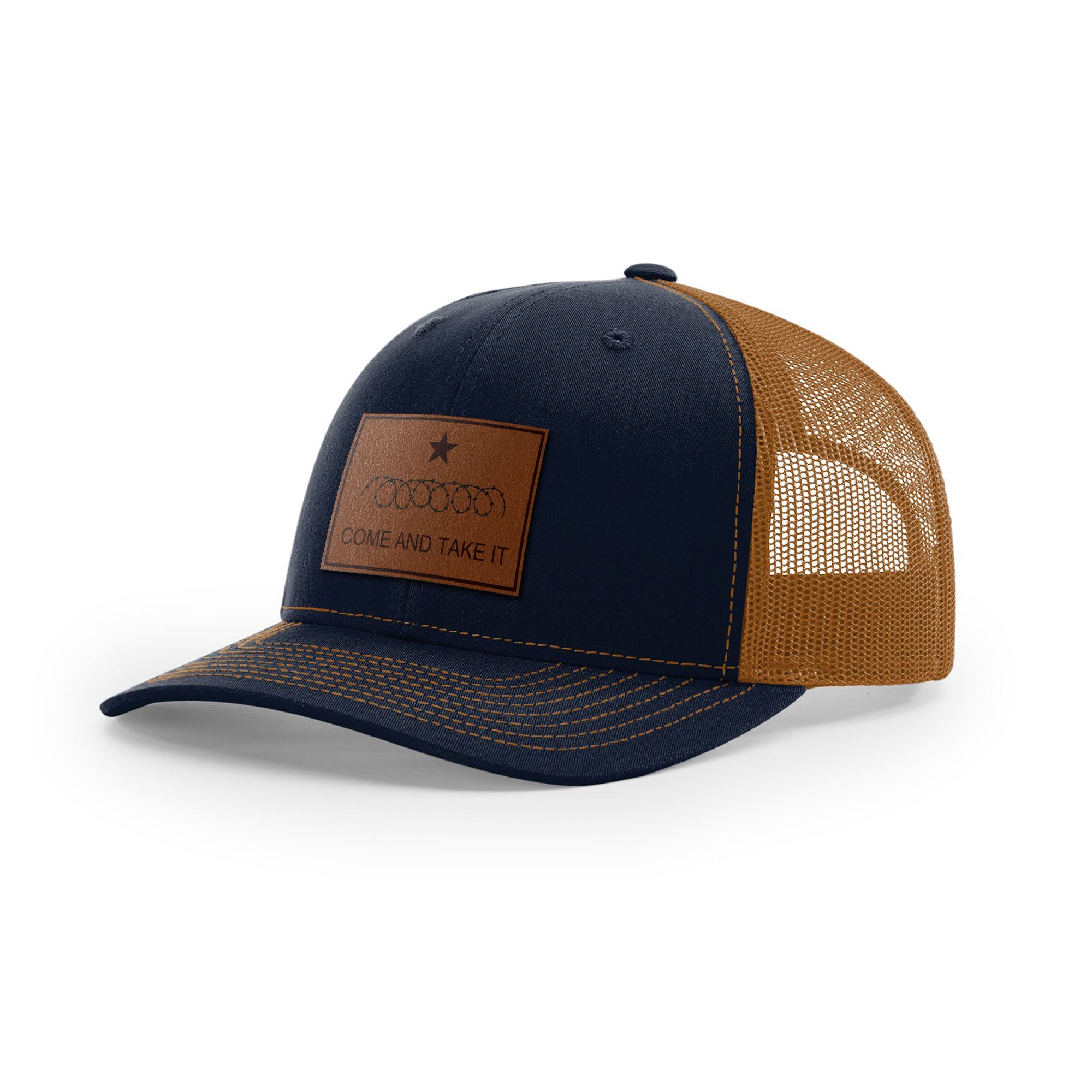 Come And Take It Razor Wire Trucker Hat - Brown | Ballistic Republic™