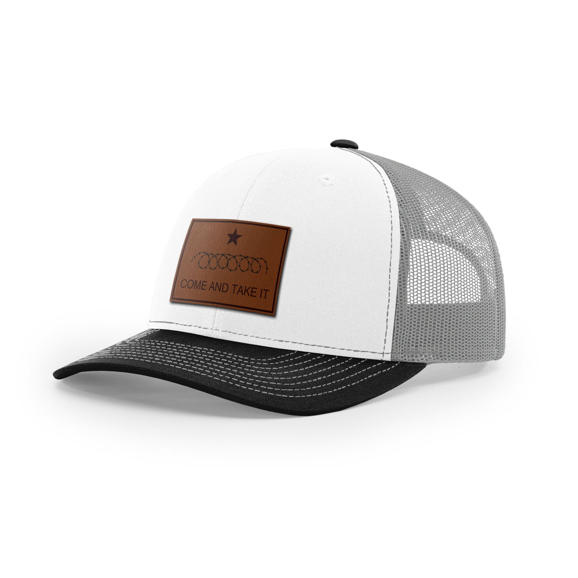 Come And Take It Razor Wire Trucker Hat - Brown | Ballistic Republic™