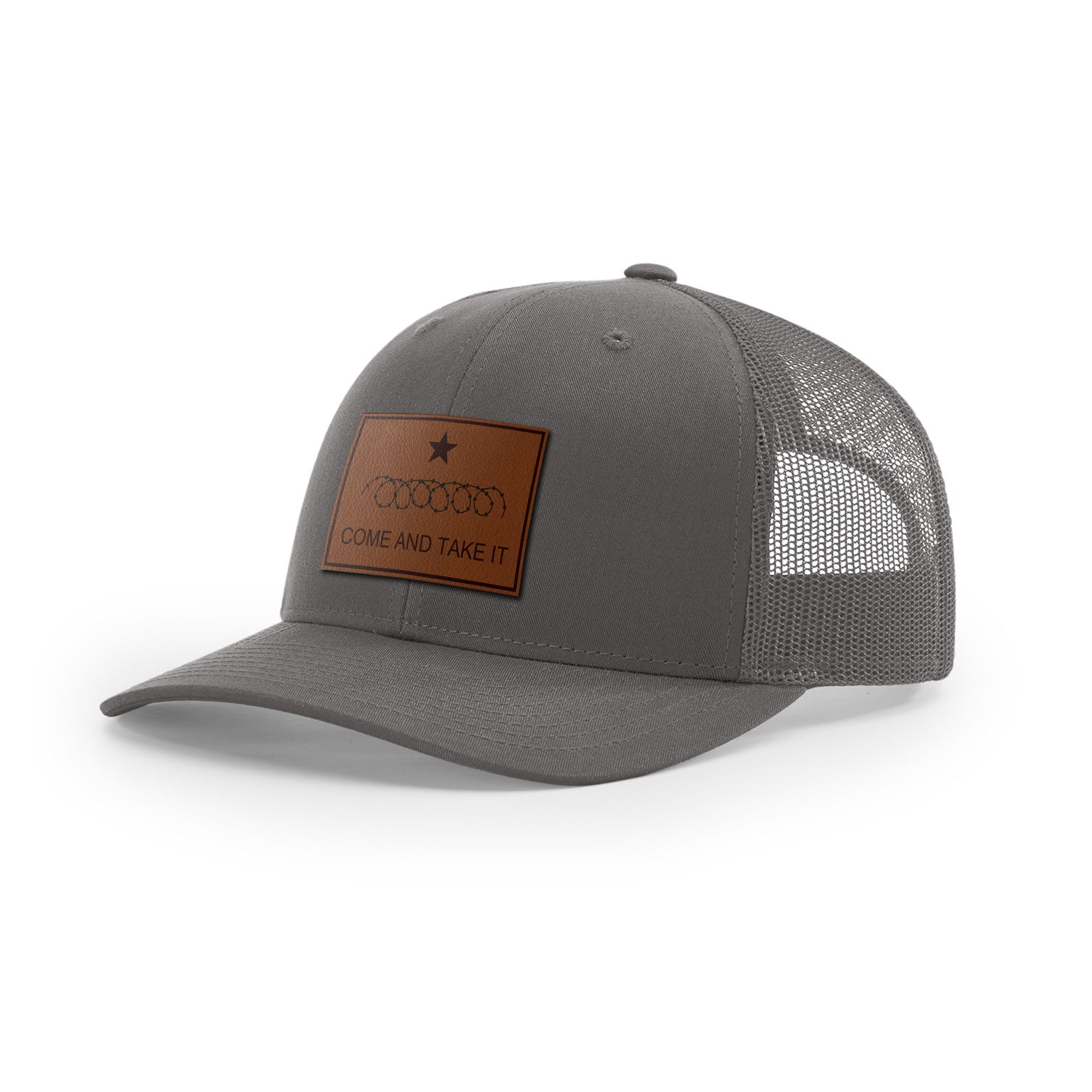 Come And Take It Razor Wire Trucker Hat - Brown | Ballistic Republic™