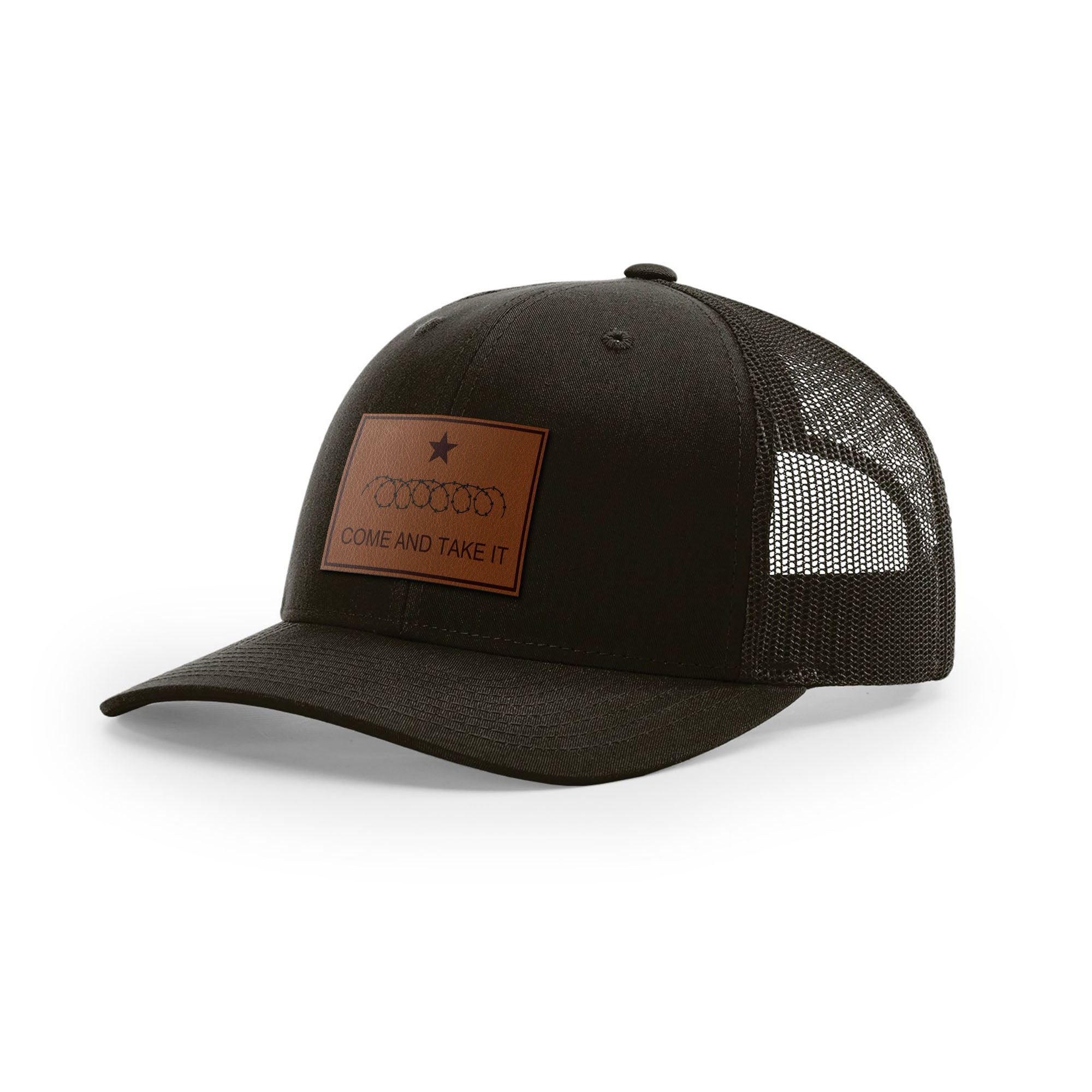 Come And Take It Razor Wire Trucker Hat - Brown | Ballistic Republic™