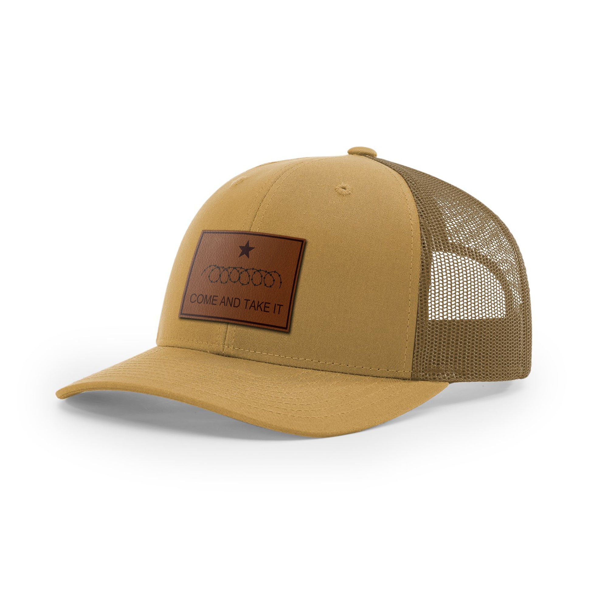 Come And Take It Razor Wire Trucker Hat - Brown | Ballistic Republic™