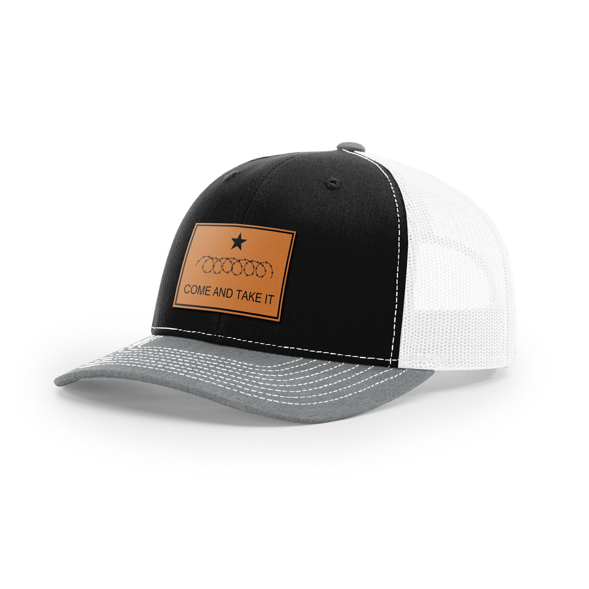 Come And Take It Razor Wire Trucker Hat - Tan | Ballistic Republic™