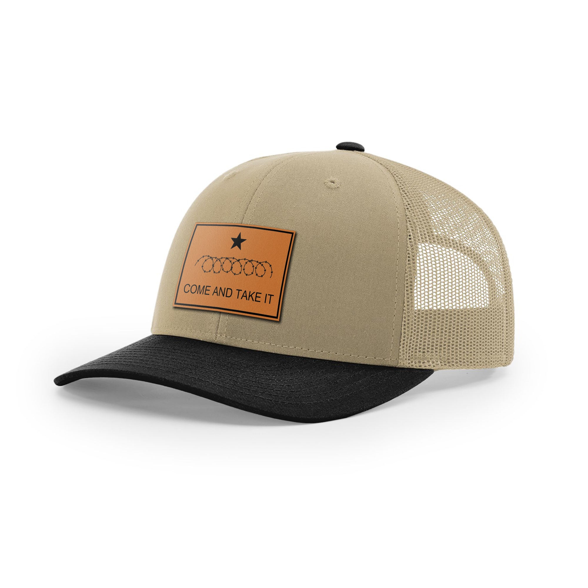 Come And Take It Razor Wire Trucker Hat - Tan | Ballistic Republic™