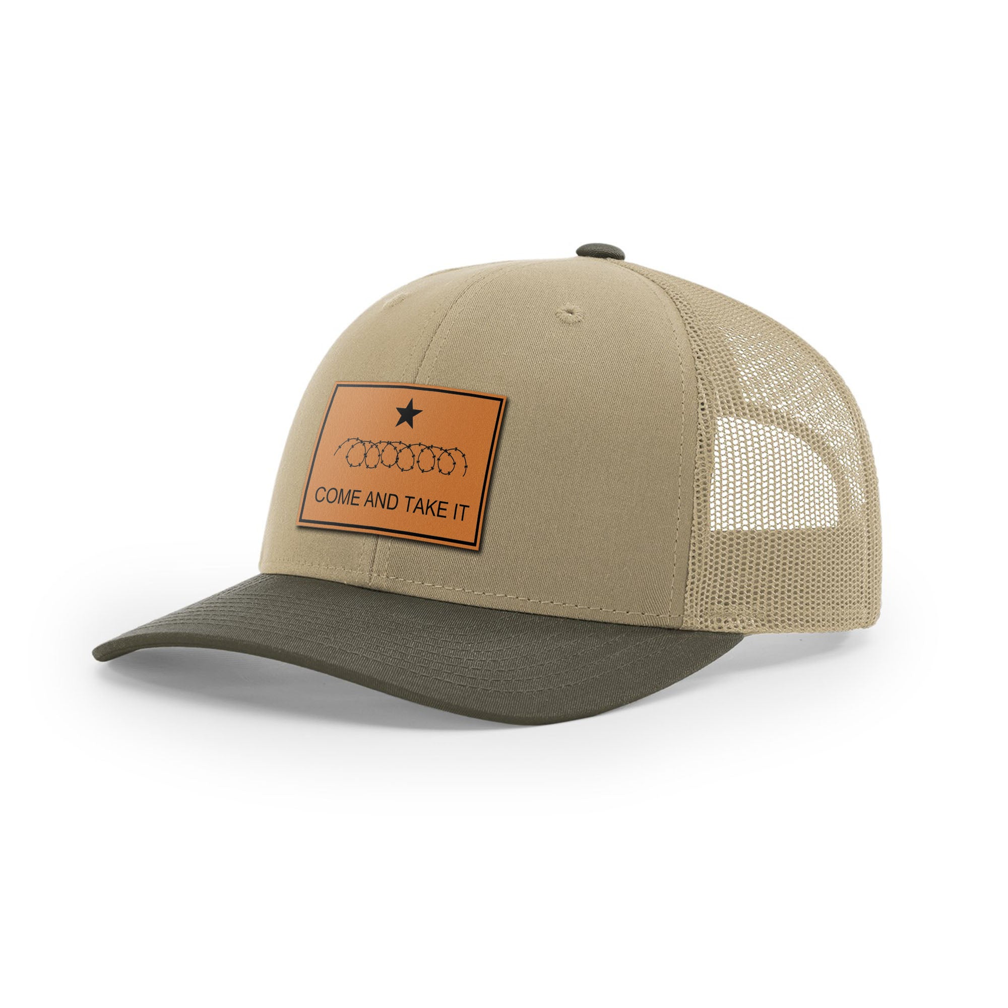 Come And Take It Razor Wire Trucker Hat - Tan | Ballistic Republic™