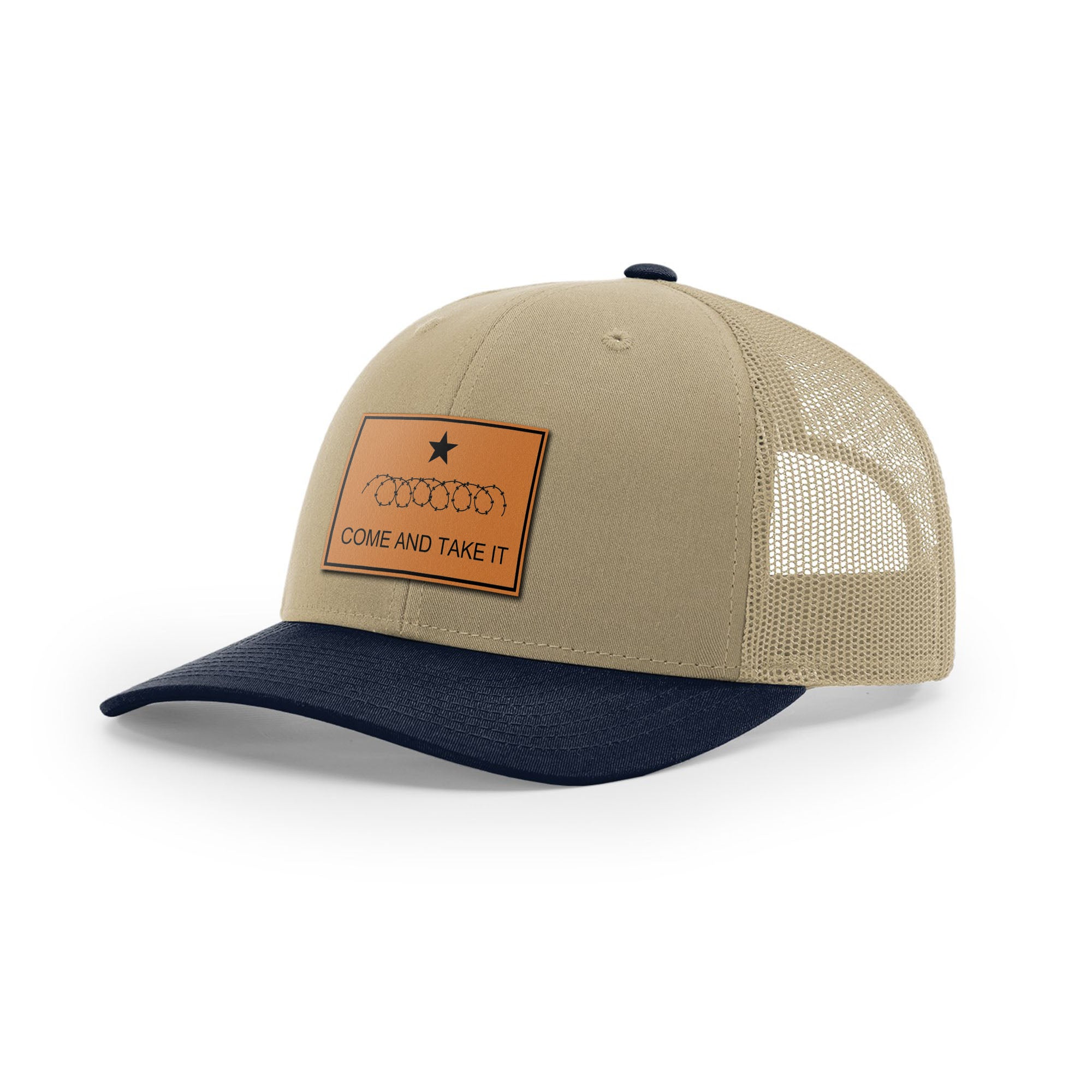 Come And Take It Razor Wire Trucker Hat - Tan | Ballistic Republic™