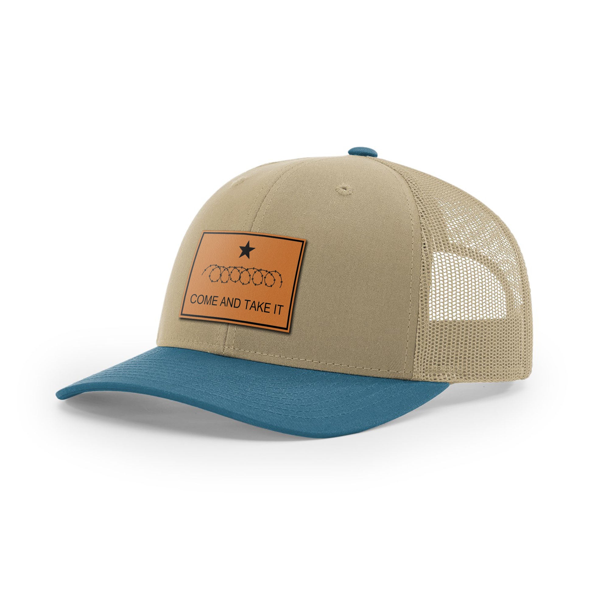 Come And Take It Razor Wire Trucker Hat - Tan | Ballistic Republic™