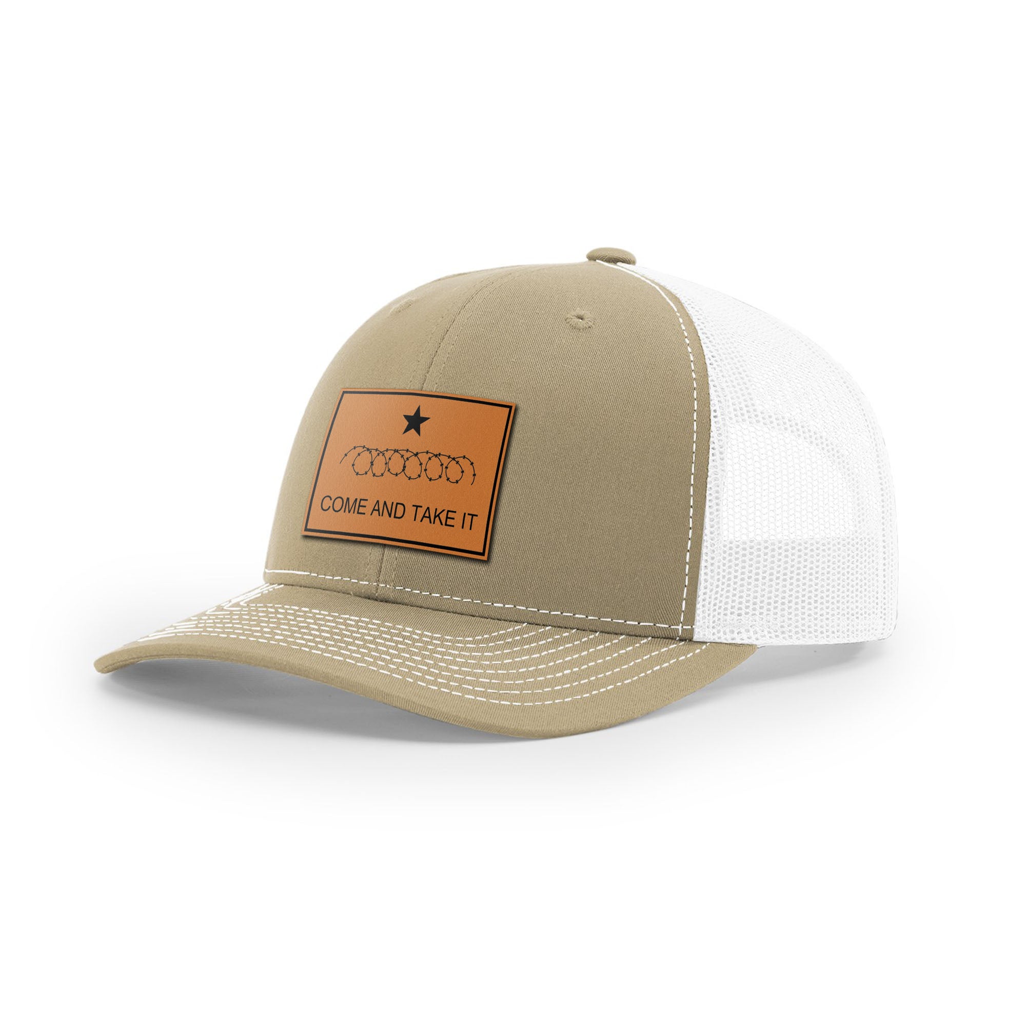 Come And Take It Razor Wire Trucker Hat - Tan | Ballistic Republic™