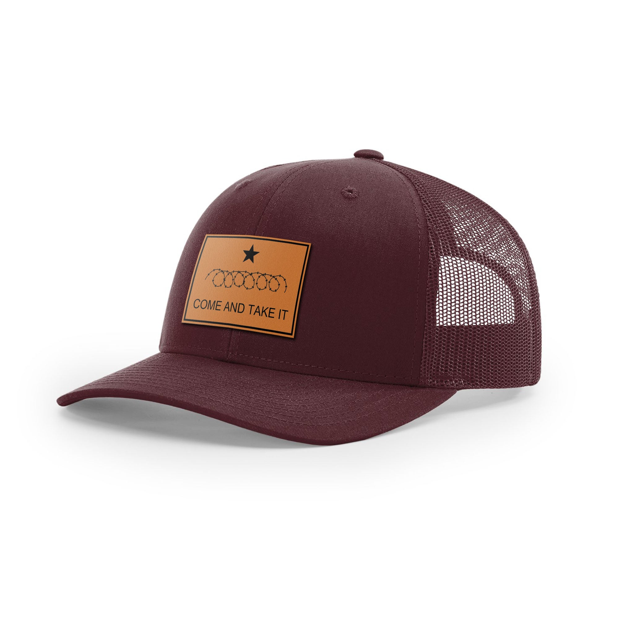 Come And Take It Razor Wire Trucker Hat - Tan | Ballistic Republic™