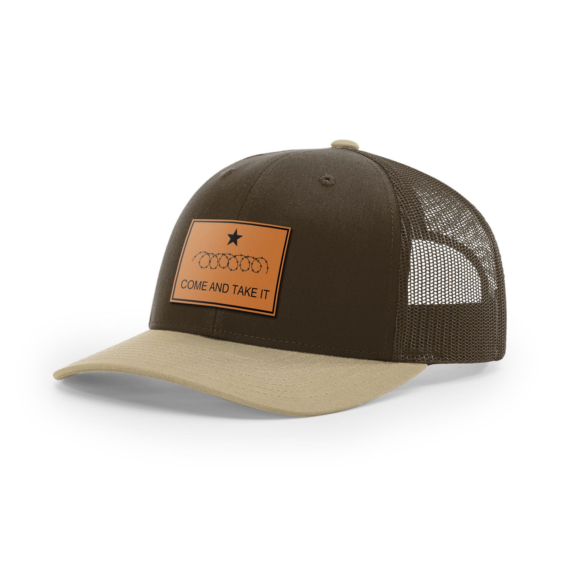 Come And Take It Razor Wire Trucker Hat - Tan | Ballistic Republic™