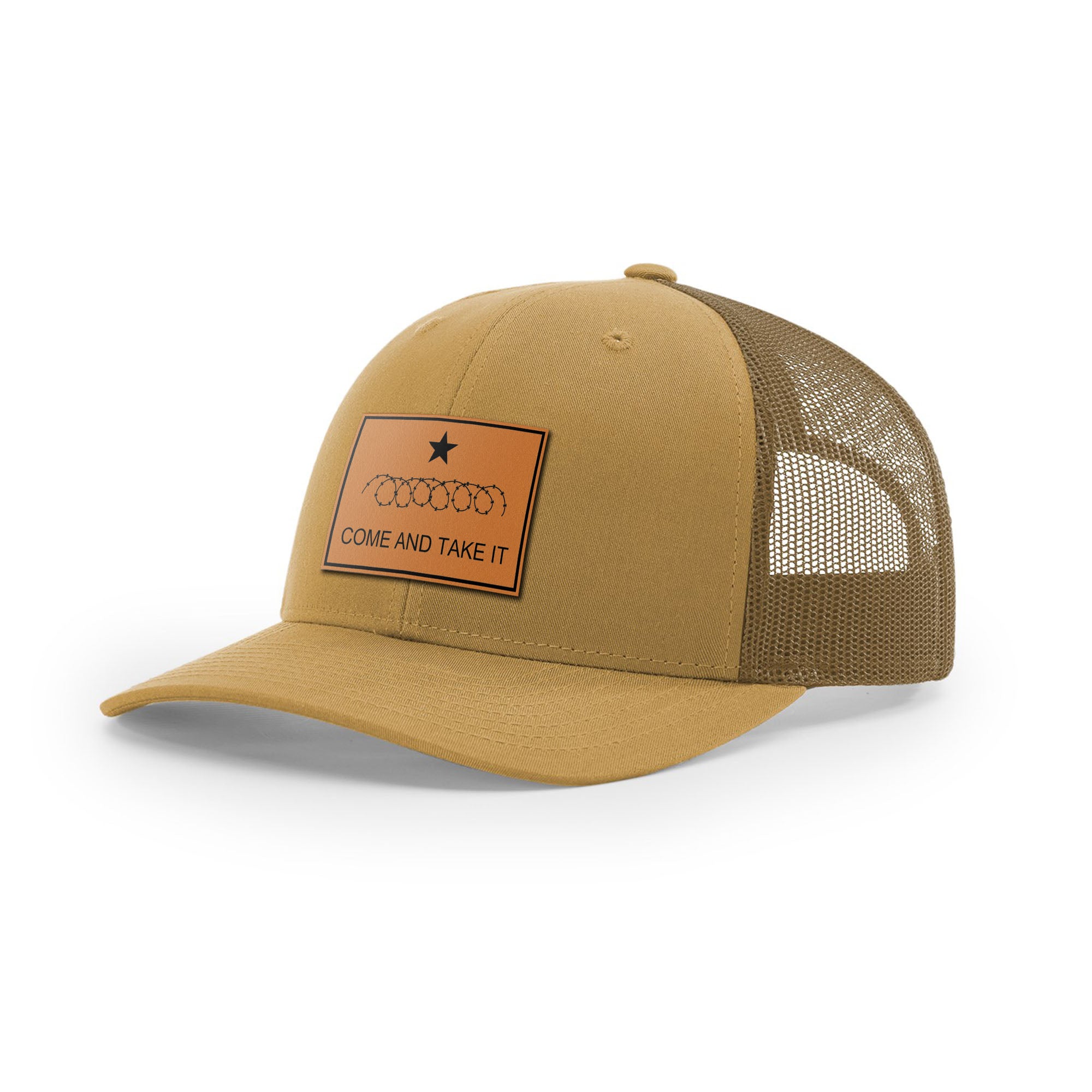 Come And Take It Razor Wire Trucker Hat - Tan | Ballistic Republic™