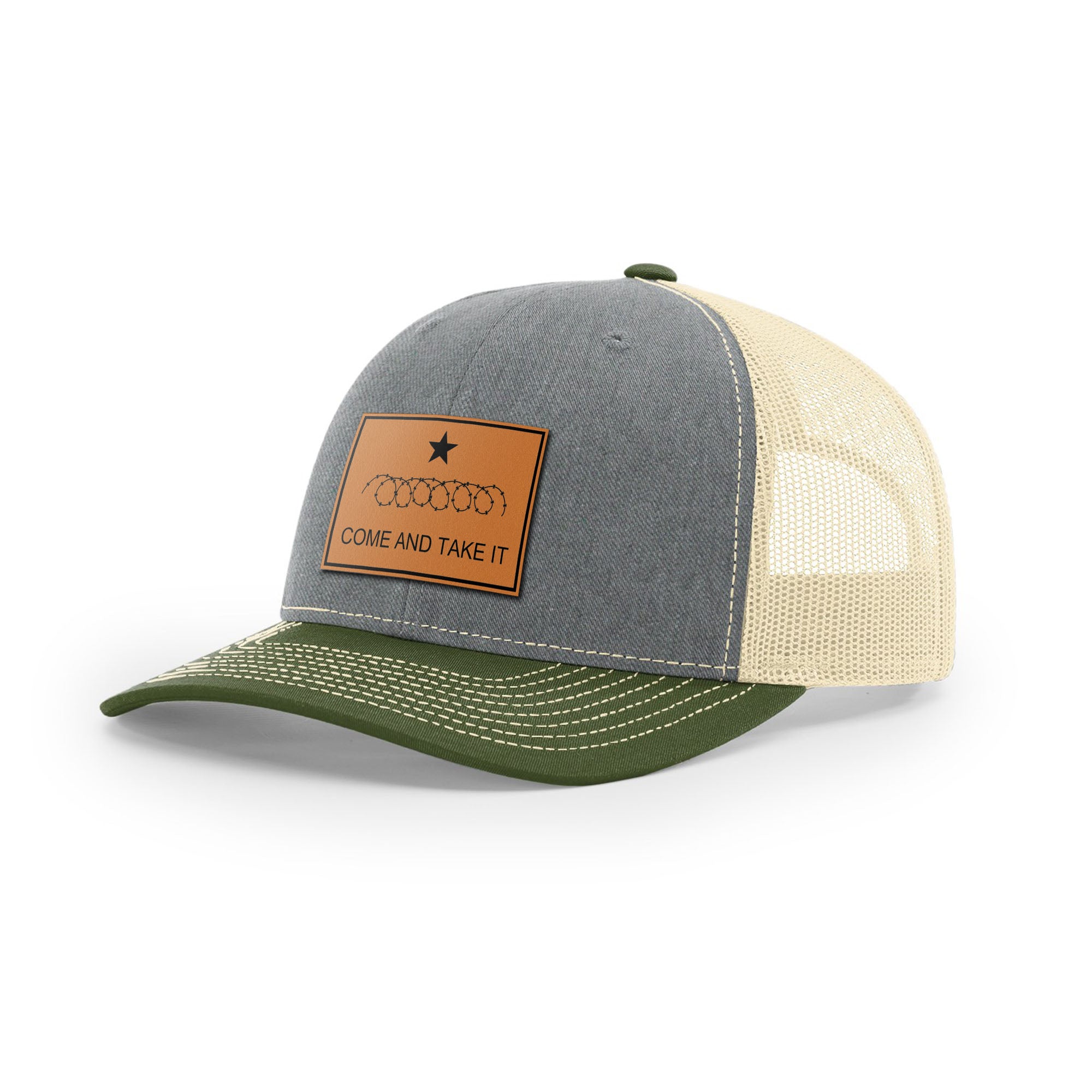 Come And Take It Razor Wire Trucker Hat - Tan | Ballistic Republic™