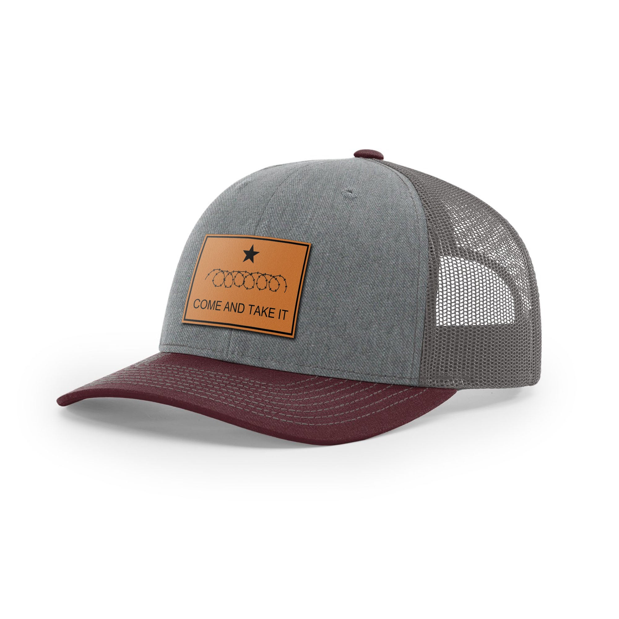Come And Take It Razor Wire Trucker Hat - Tan | Ballistic Republic™
