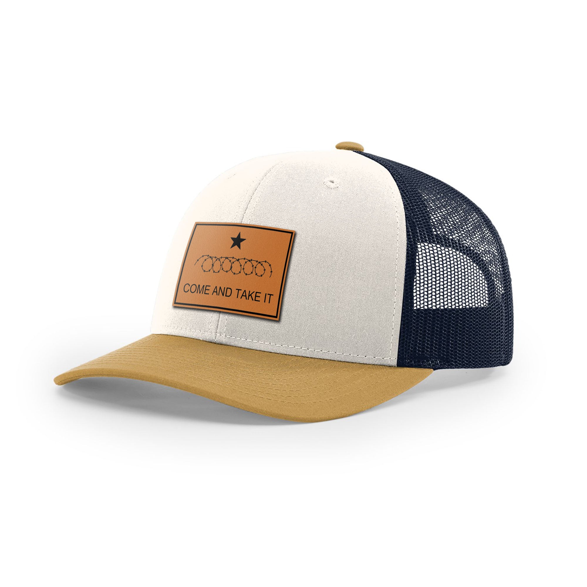 Come And Take It Razor Wire Trucker Hat - Tan | Ballistic Republic™