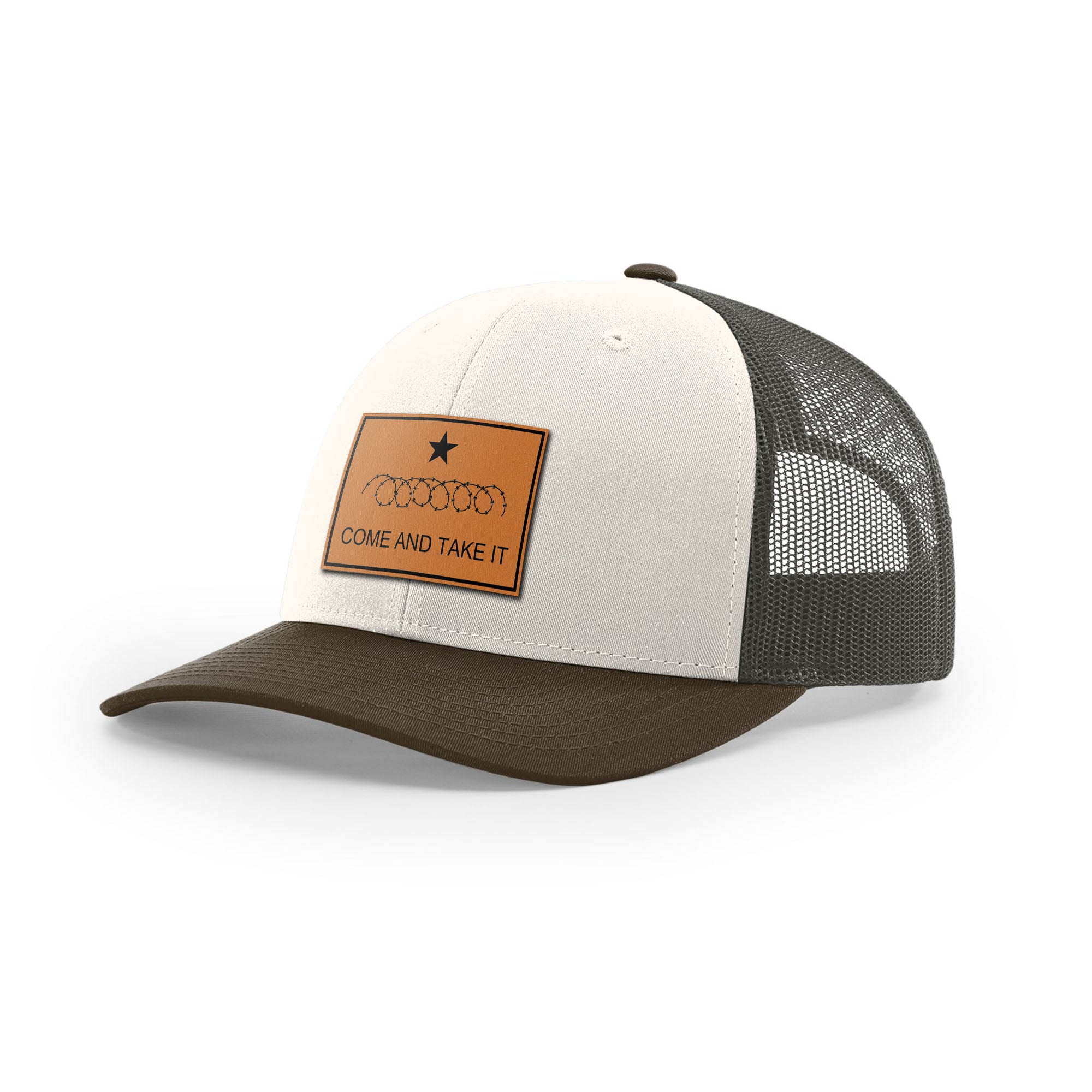 Come And Take It Razor Wire Trucker Hat - Tan | Ballistic Republic™
