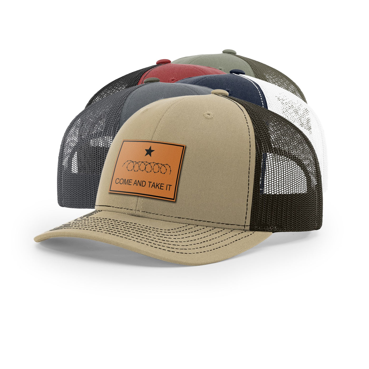 Come And Take It Razor Wire Trucker Hat - Tan | Ballistic Republic™