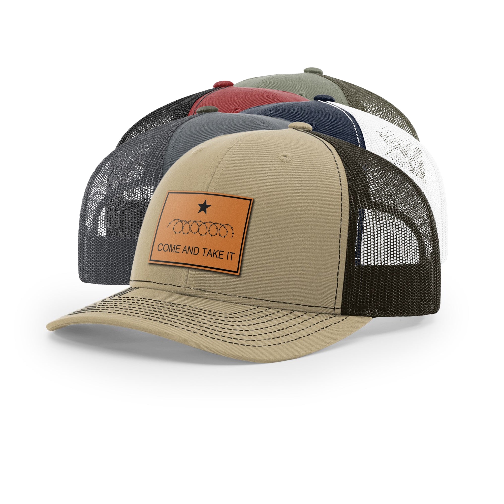 Come And Take It Razor Wire Trucker Hat - Tan | Ballistic Republic™