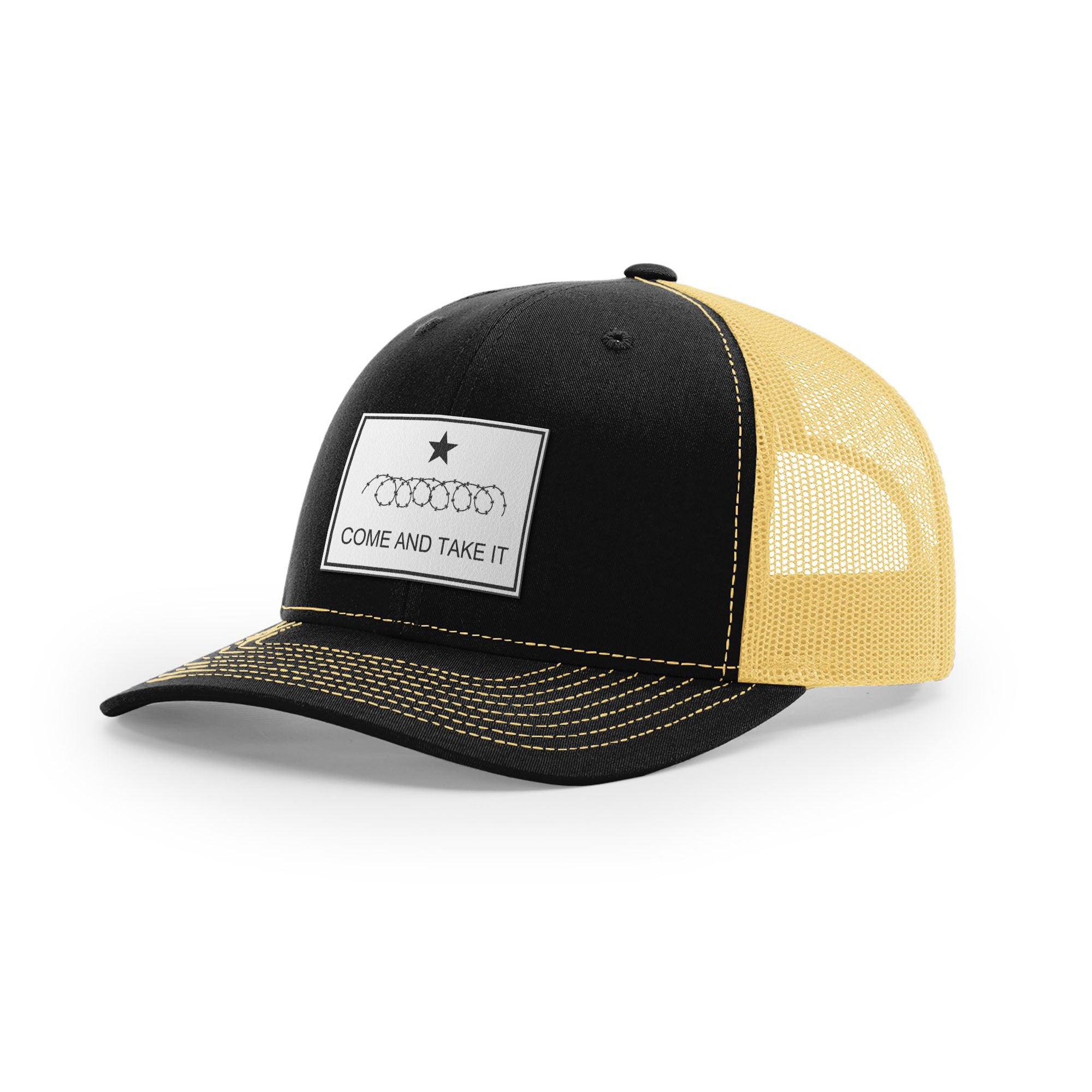 Come And Take It Razor Wire Trucker Hat - White | Ballistic Republic™