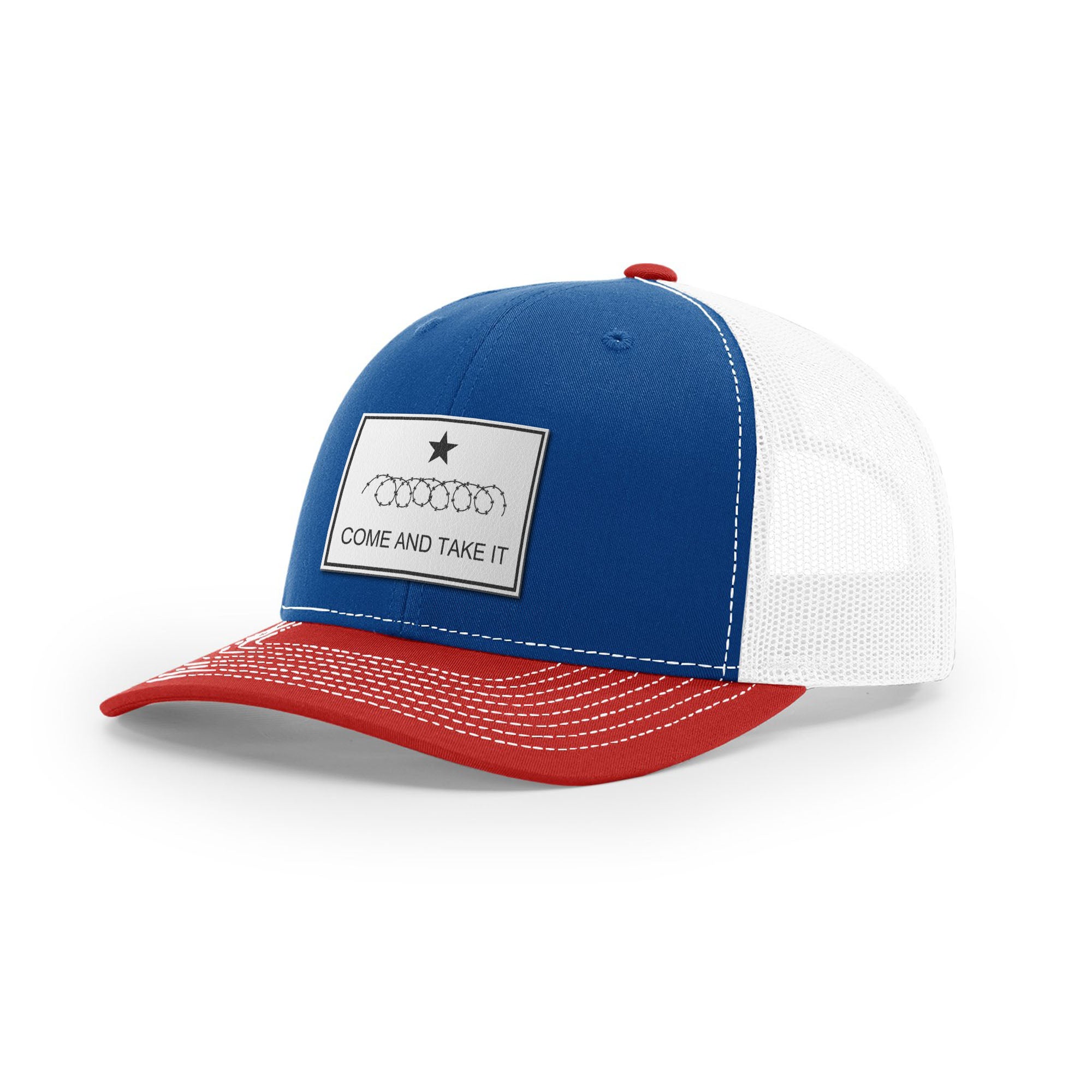 Come And Take It Razor Wire Trucker Hat - White | Ballistic Republic™