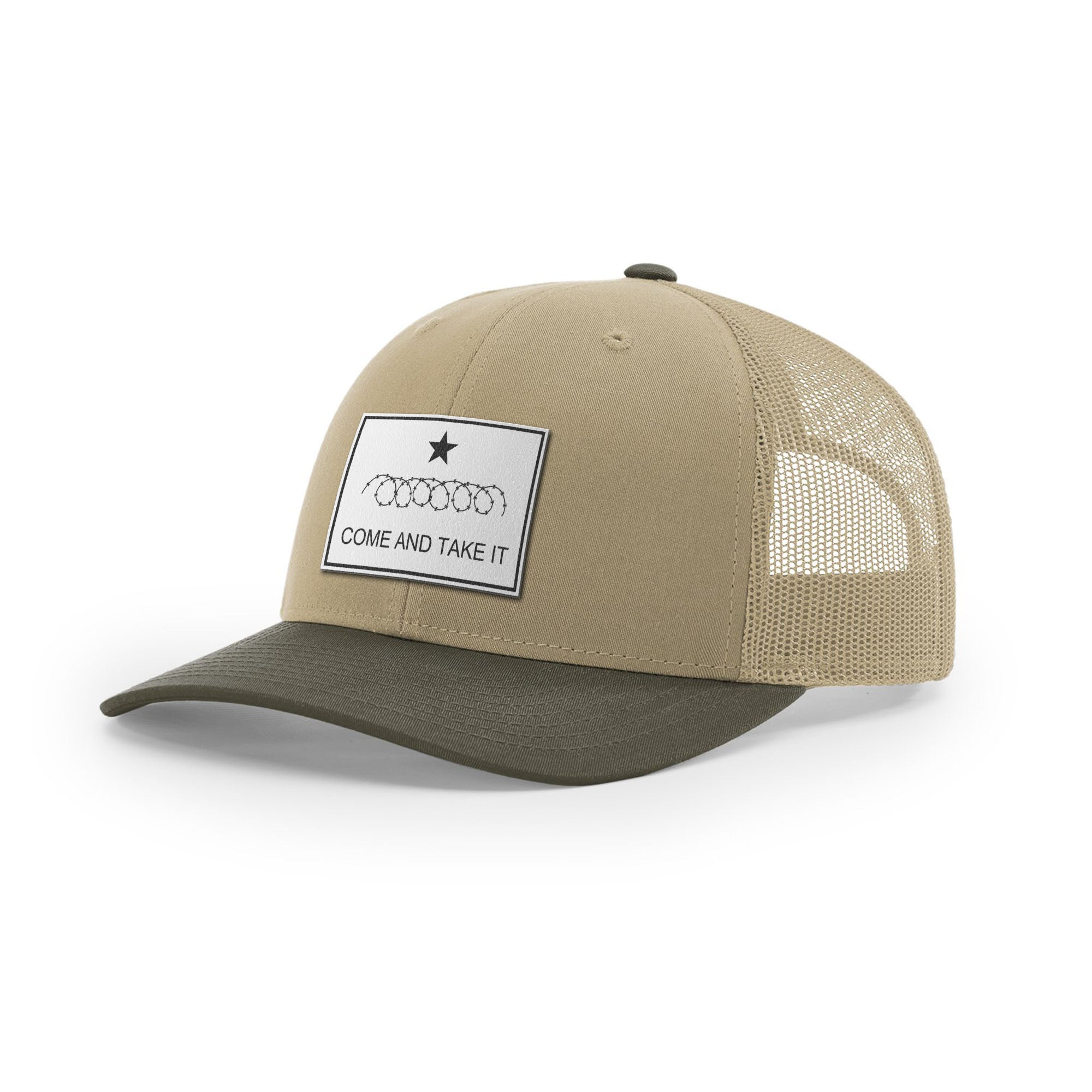 Come And Take It Razor Wire Trucker Hat - White | Ballistic Republic™
