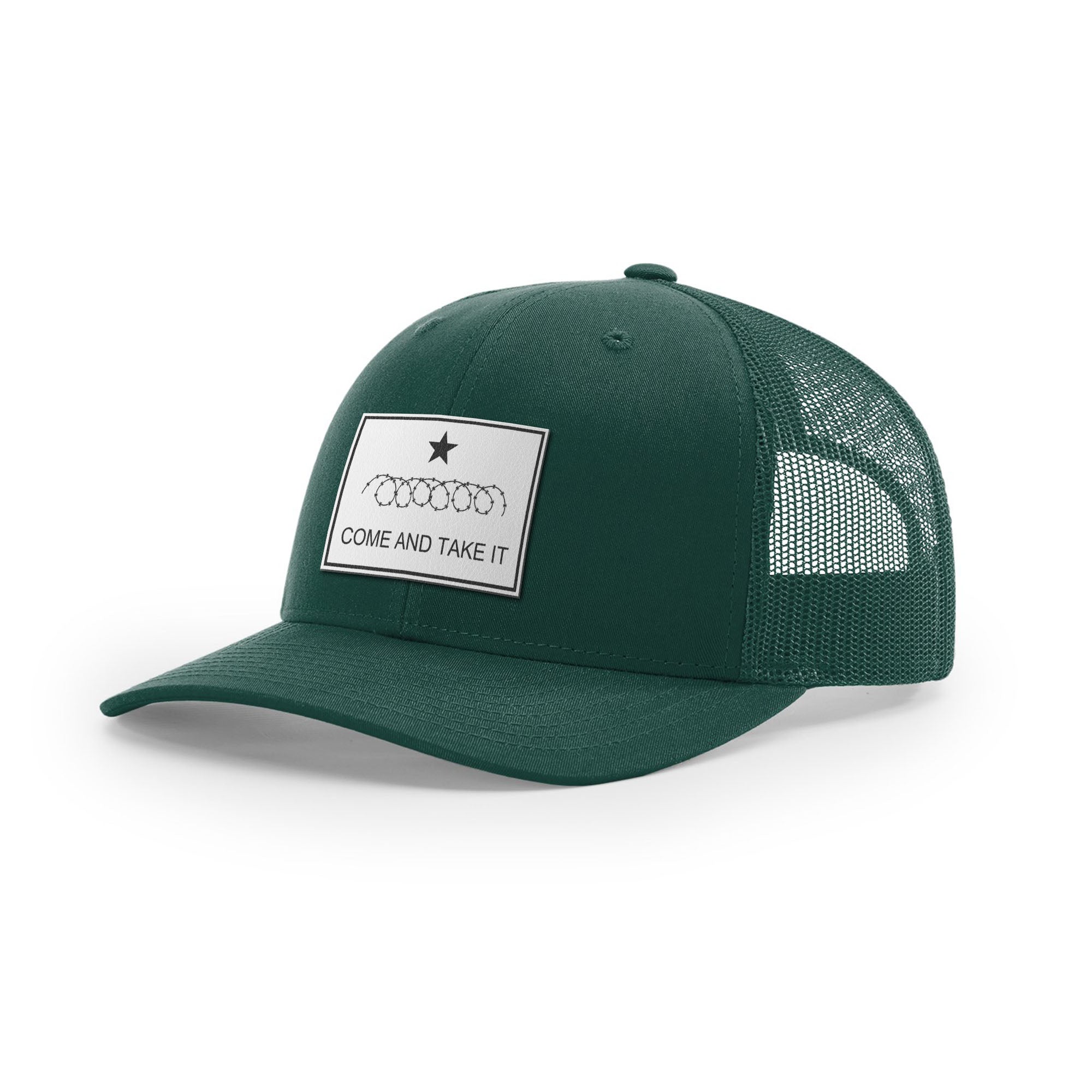 Come And Take It Razor Wire Trucker Hat - White | Ballistic Republic™
