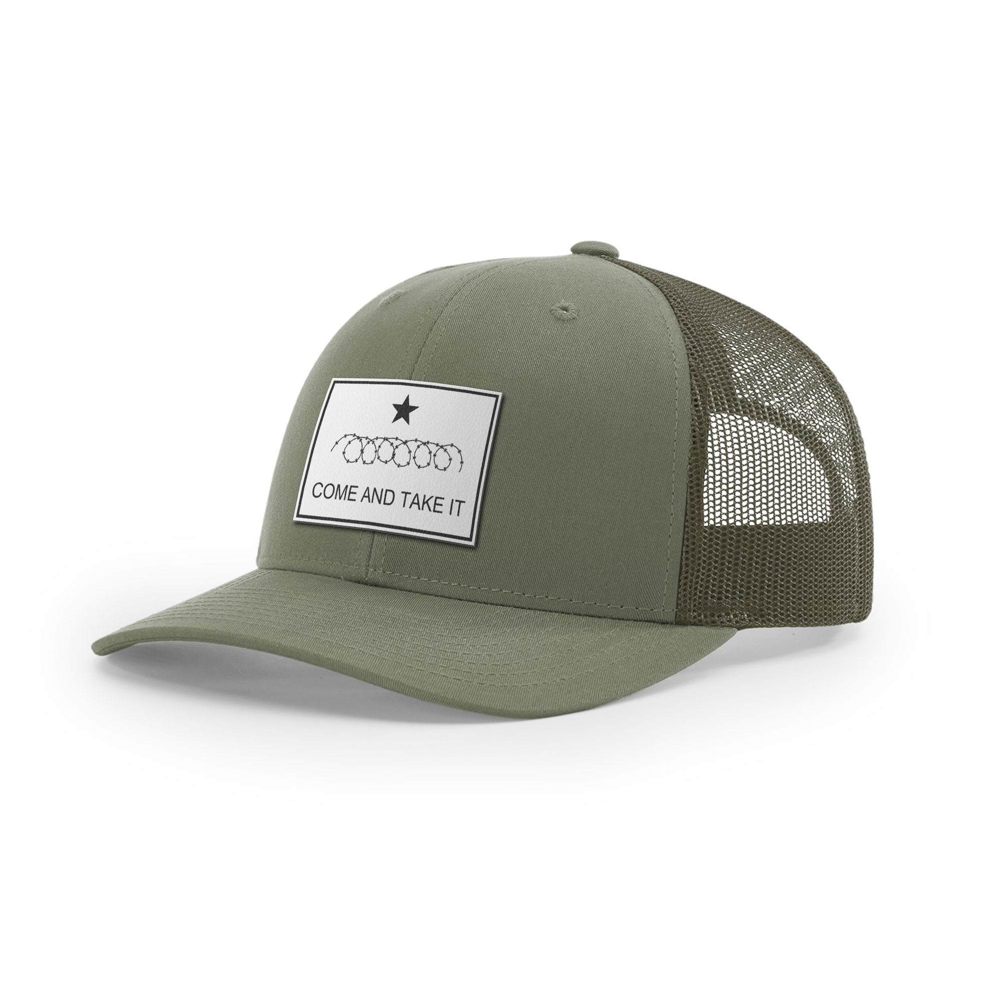 Come And Take It Razor Wire Trucker Hat - White | Ballistic Republic™