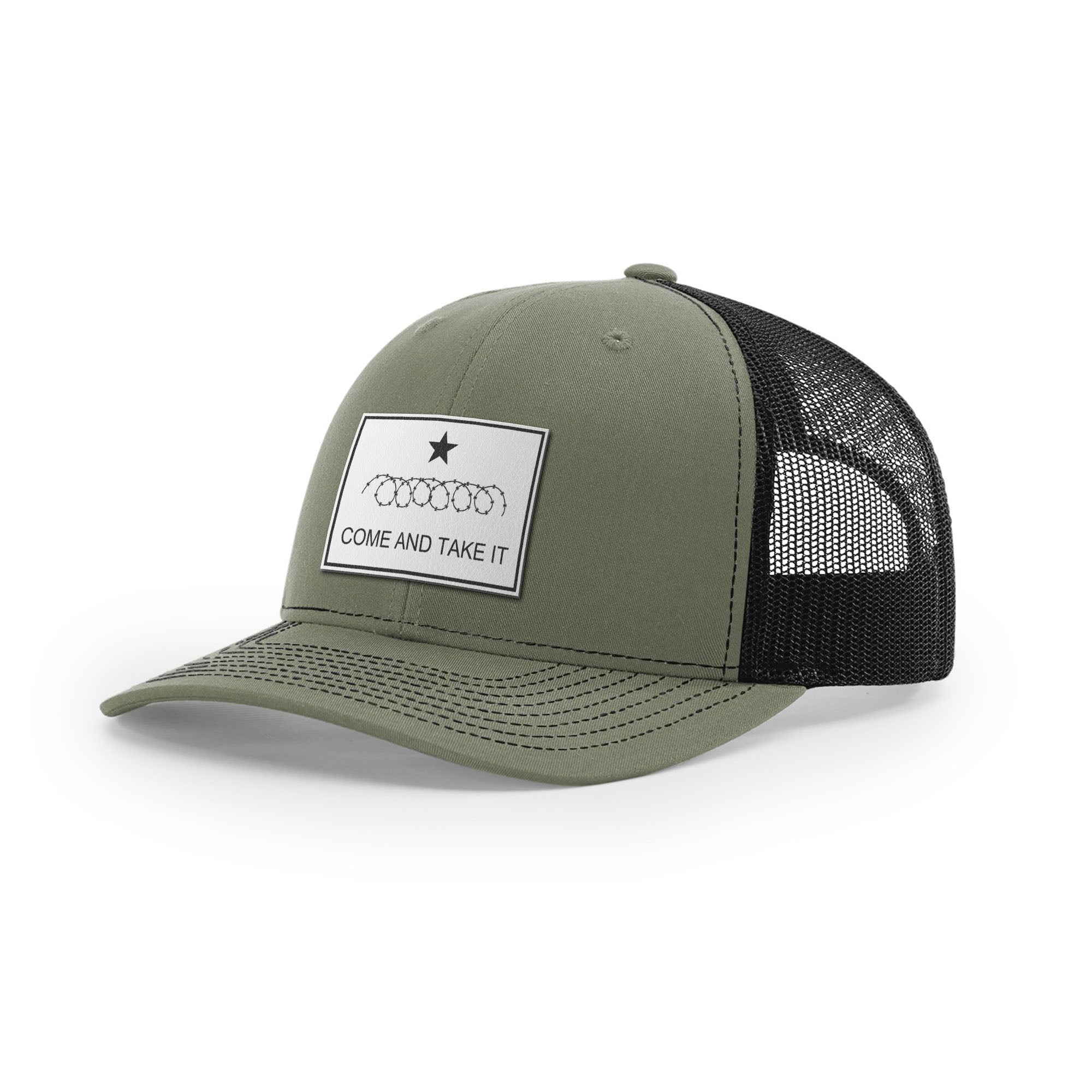 Come And Take It Razor Wire Trucker Hat - White | Ballistic Republic™