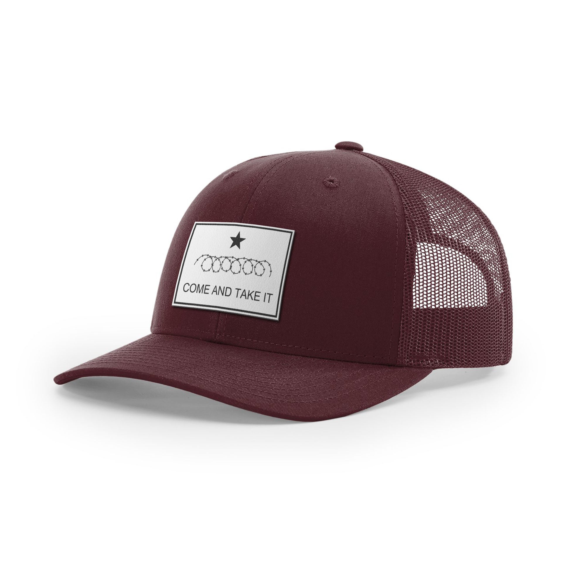 Come And Take It Razor Wire Trucker Hat - White | Ballistic Republic™