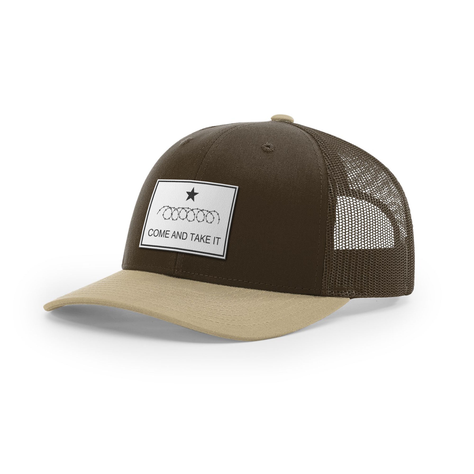 Come And Take It Razor Wire Trucker Hat - White | Ballistic Republic™