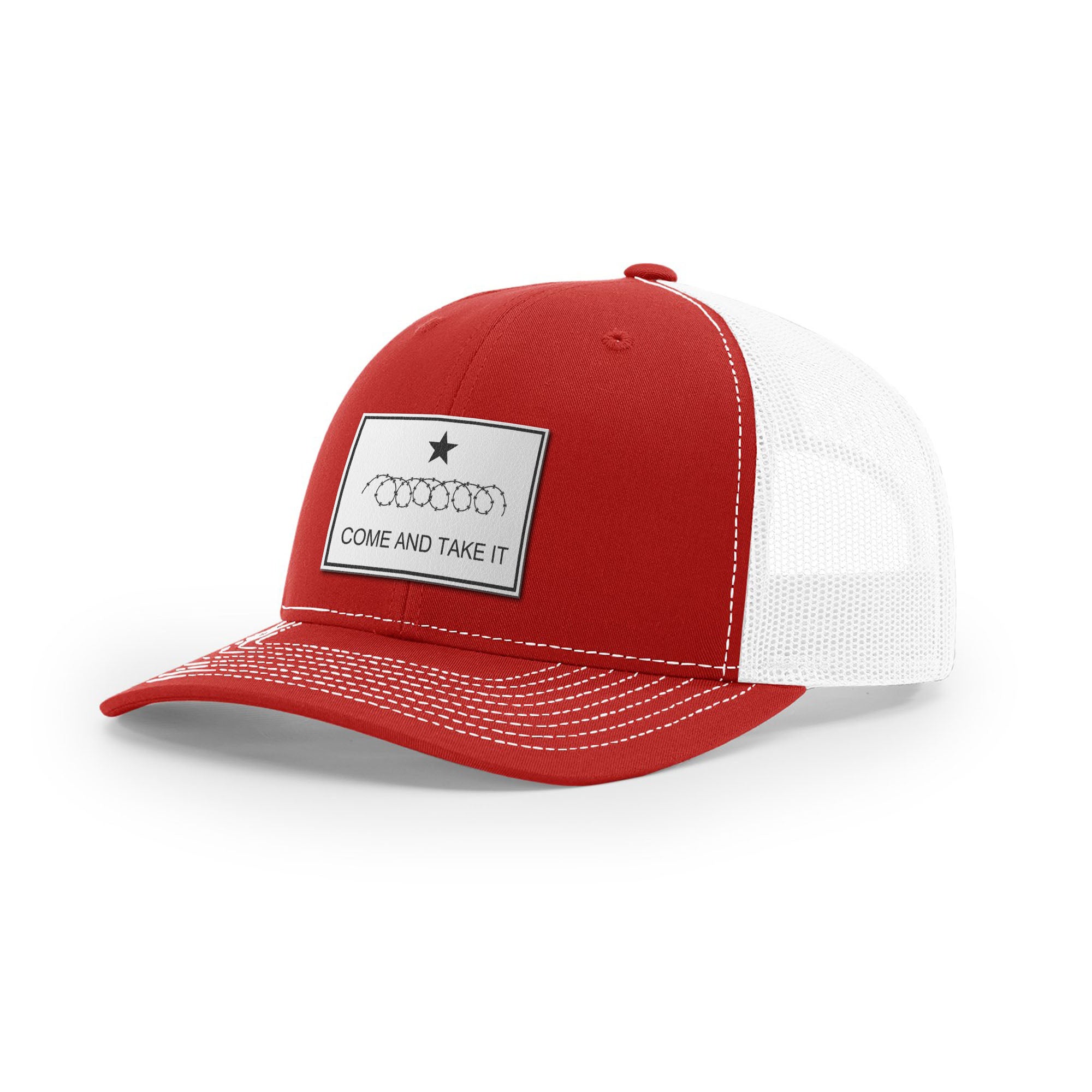 Come And Take It Razor Wire Trucker Hat - White | Ballistic Republic™